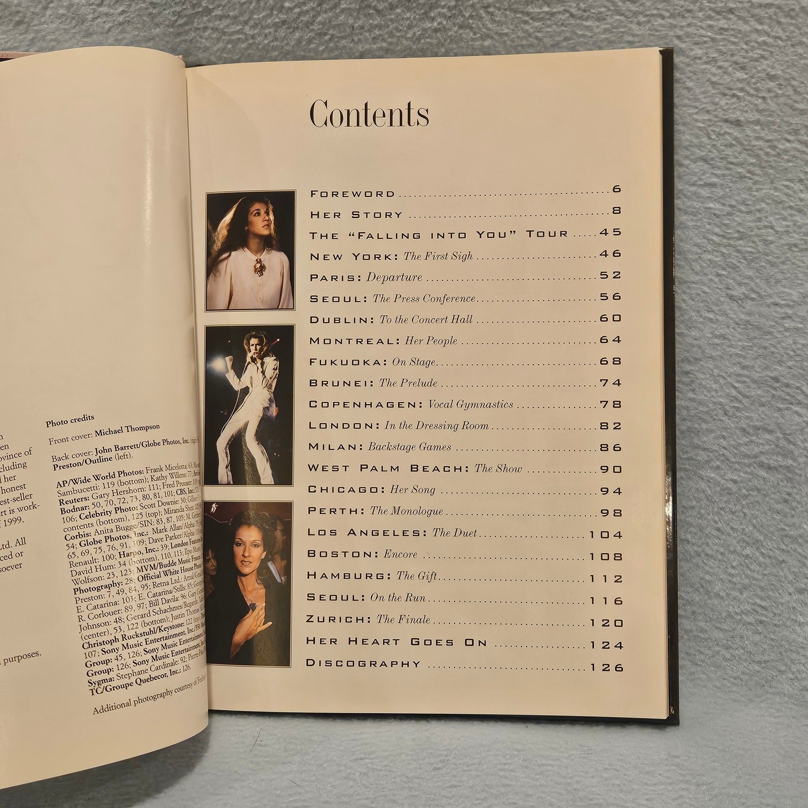 Celine Dion Tour de Force – Hardcover Picture Book (126 Pages)