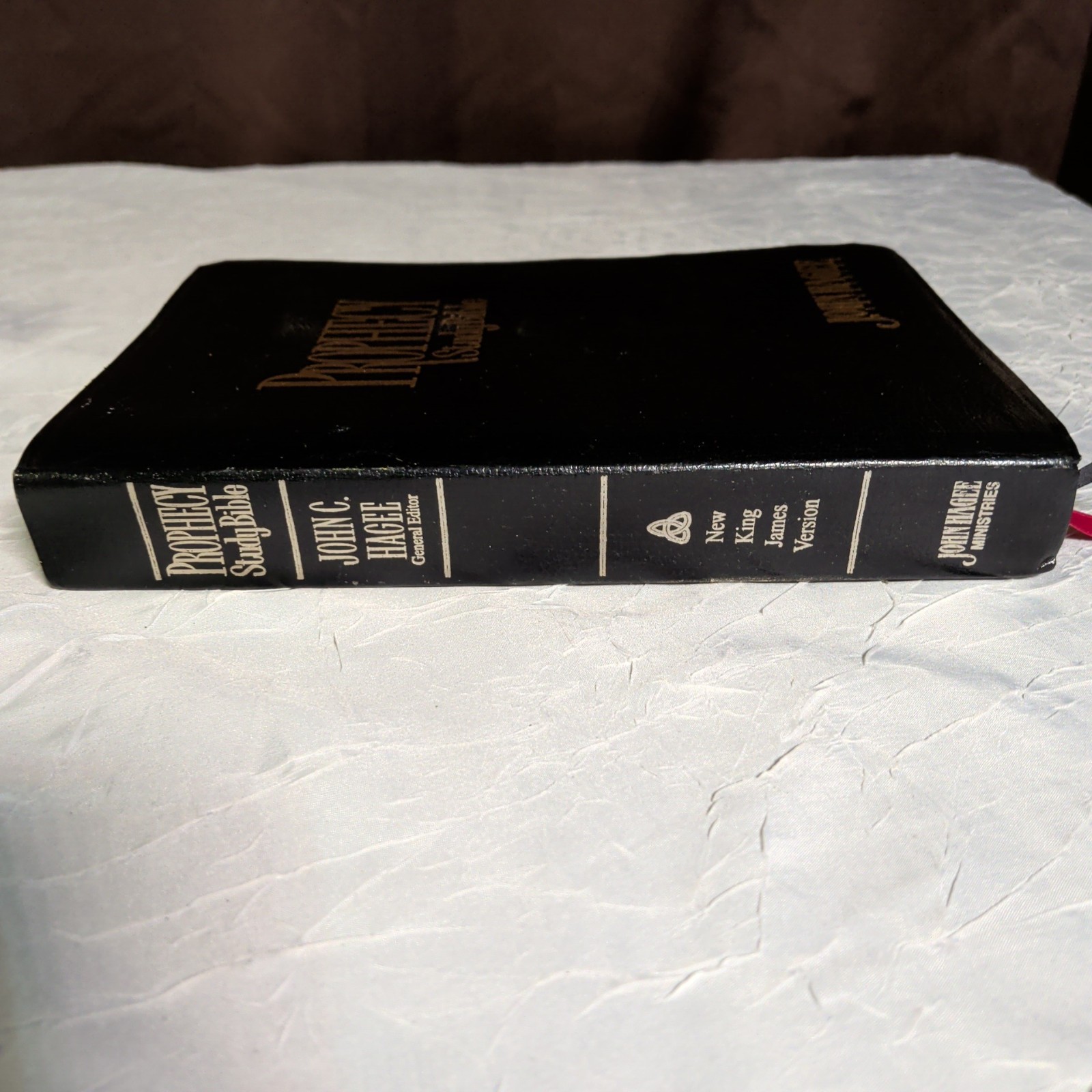 Prophecy Study Bible John Hagee NKJV 1997 Black Bonded Leather Marginalia Notes