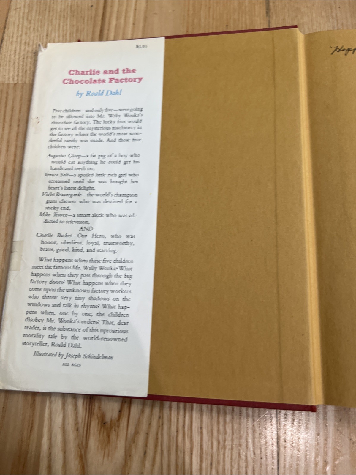 Charlie and The Chocolate Factory Roald Dahl 1st Ed. 2nd Print 1964 Red HC.