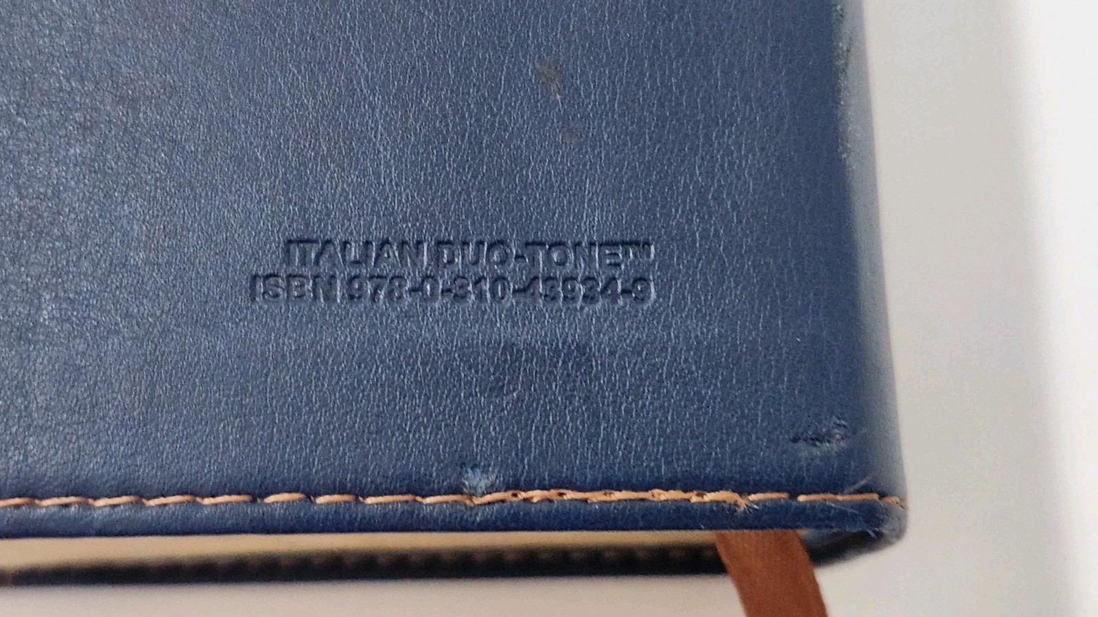 NIV, KJV, Parallel Bible, Large Print, Leathersoft, Navy/Tan.