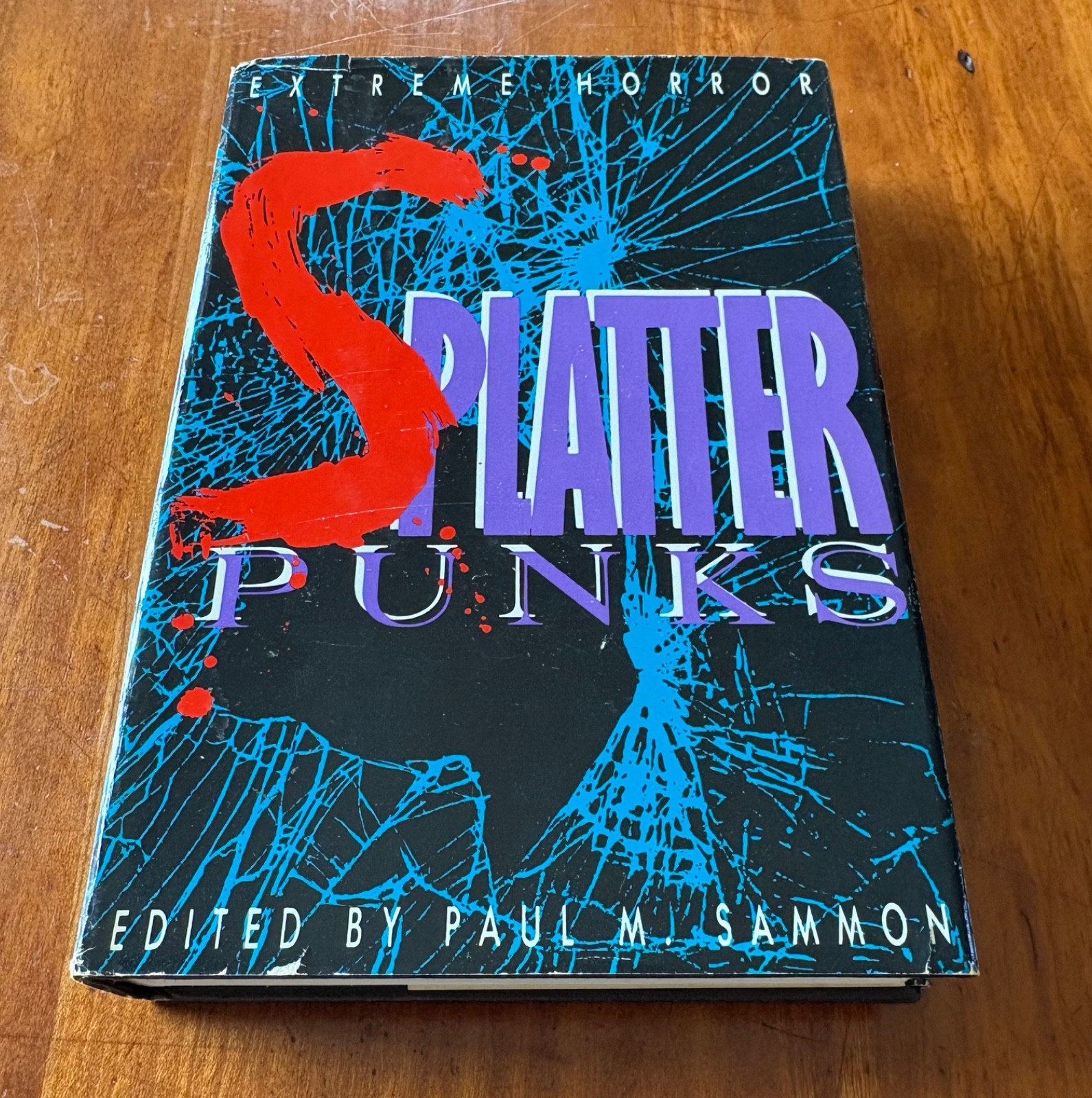 SPLATTER PUNKS EXTREME HORROR ANTHOLOGY 1990 HC/DJ 1ST SIGNED BY CLIVE BARKER