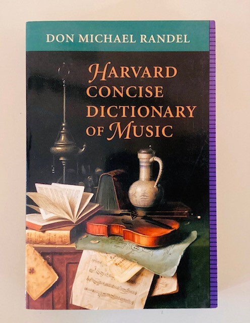 Harvard Concise Dictionary of Music by Don Michael Randel (1994) PB – VGC