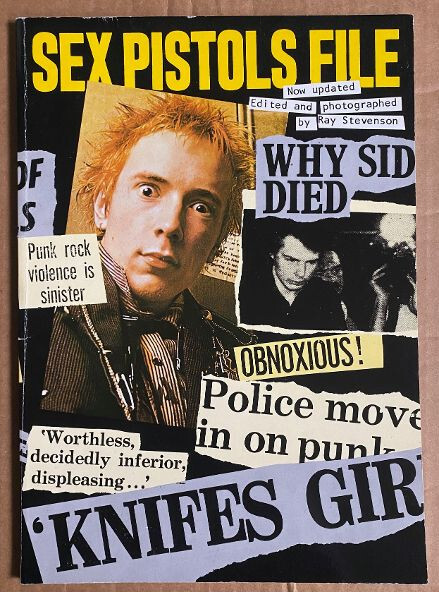 Sex Pistols File Book 1995 Ray Stevenson Photos, Stories, Clippings, Punk Rock