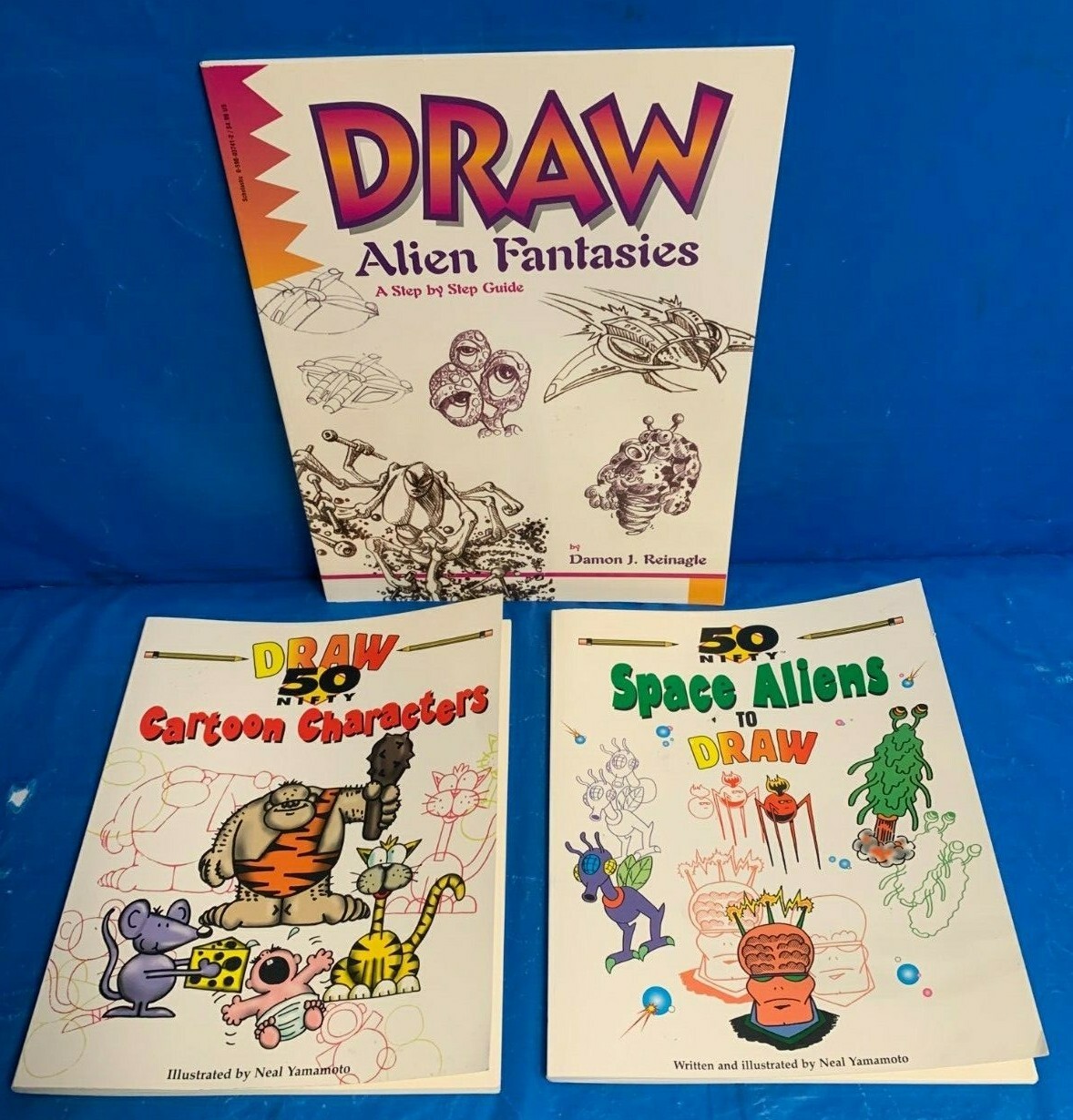 Drawing Books – Nifty Space Aliens/Nifty Cartoon Characters &Alien Fantasies – 3