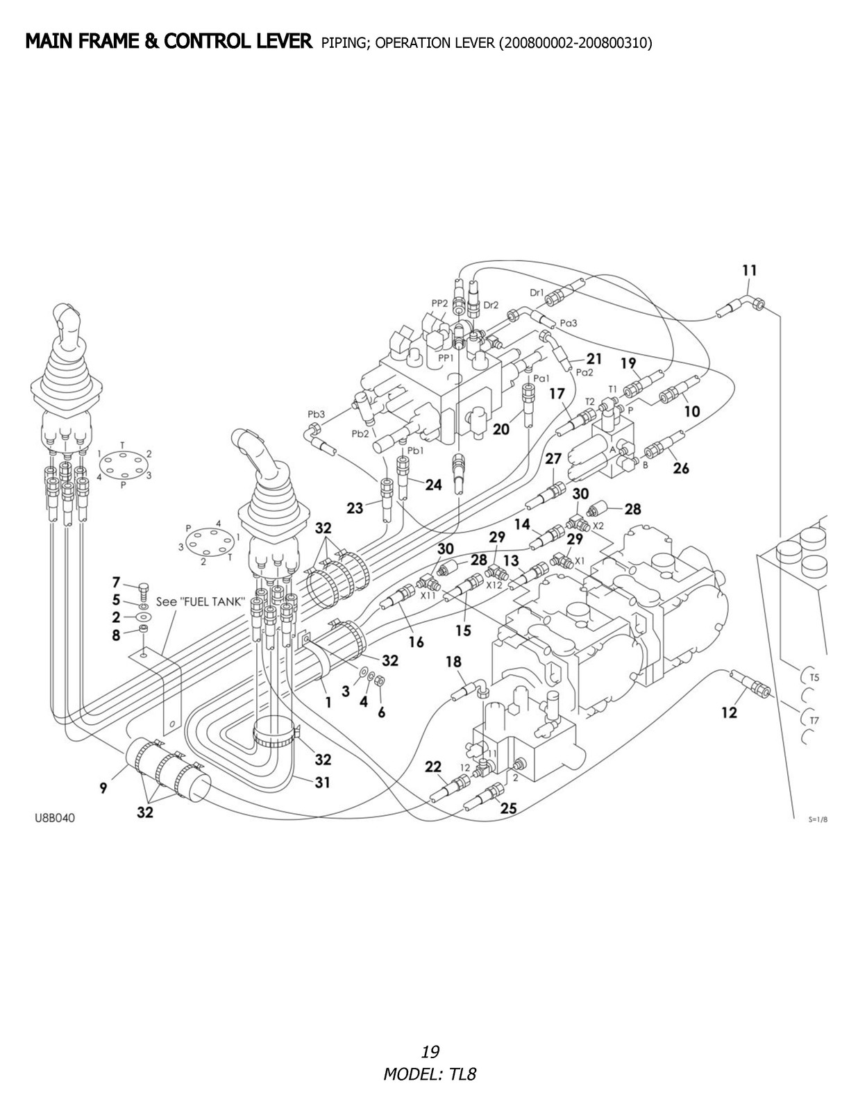 TAKEUCHI TL8 Compact Track Loader Parts Manual SN 200800002 Up – COIL BIND