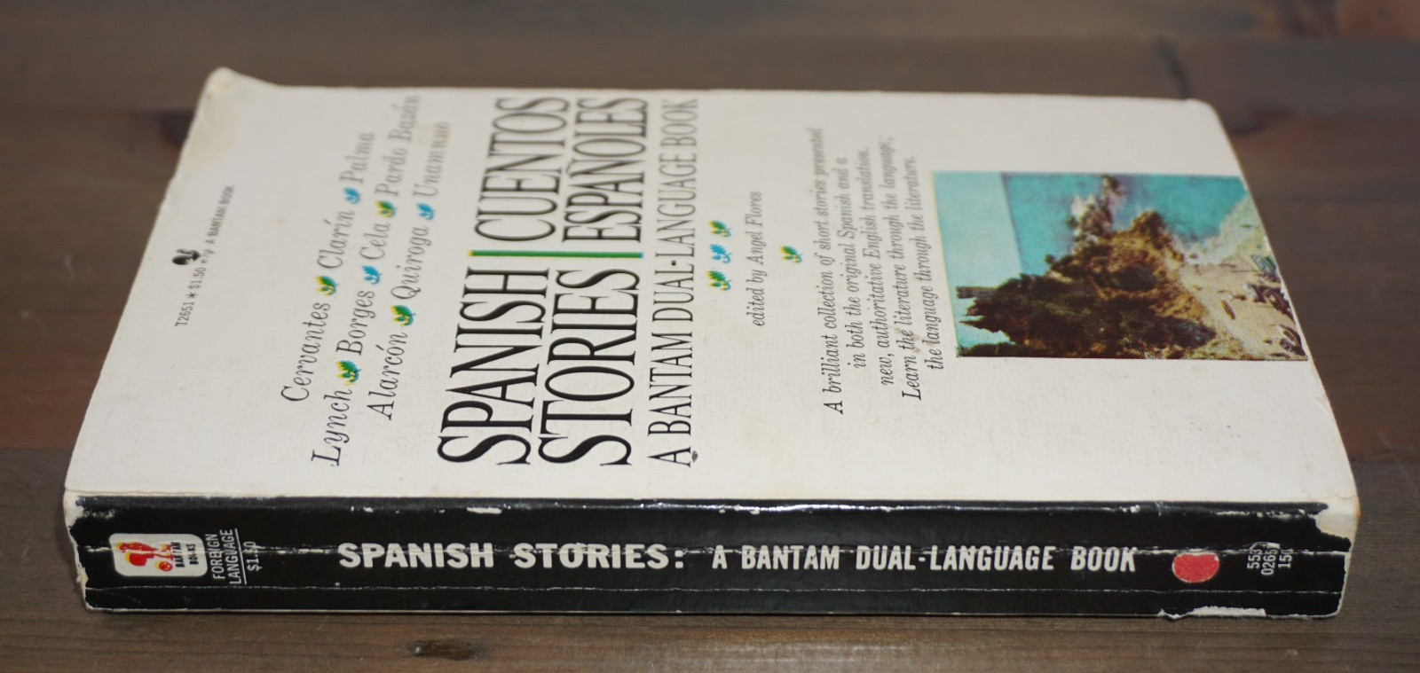 Spanish Stories A Bantam Dual Language Book by Angel Flores Cervantes Unamuno PB