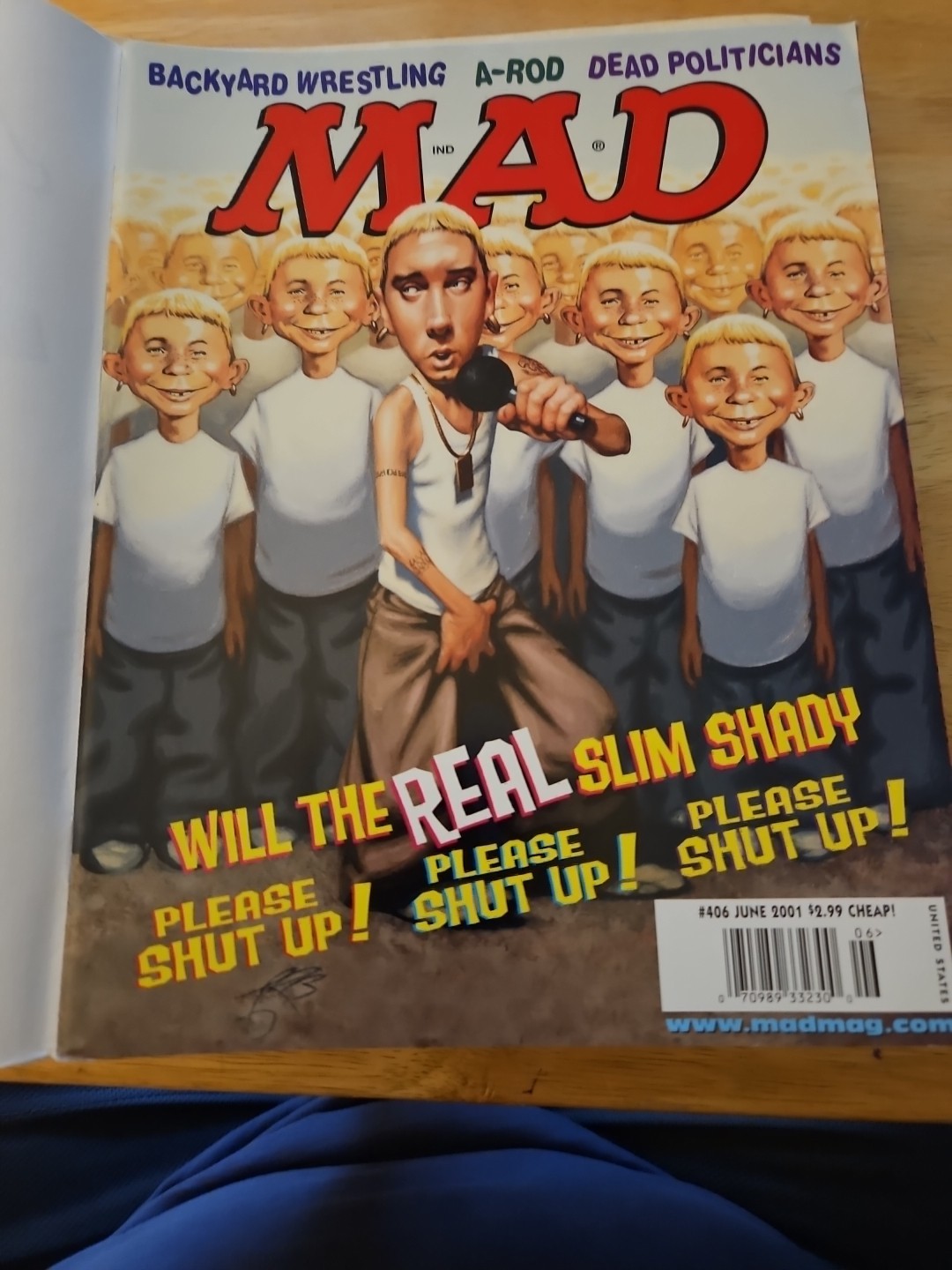 MAD MAGAZINE NO. 406 JUNE 2001 WILL THE REAL SLIM SHADY PLEASE SHUT UP LIKE NEW