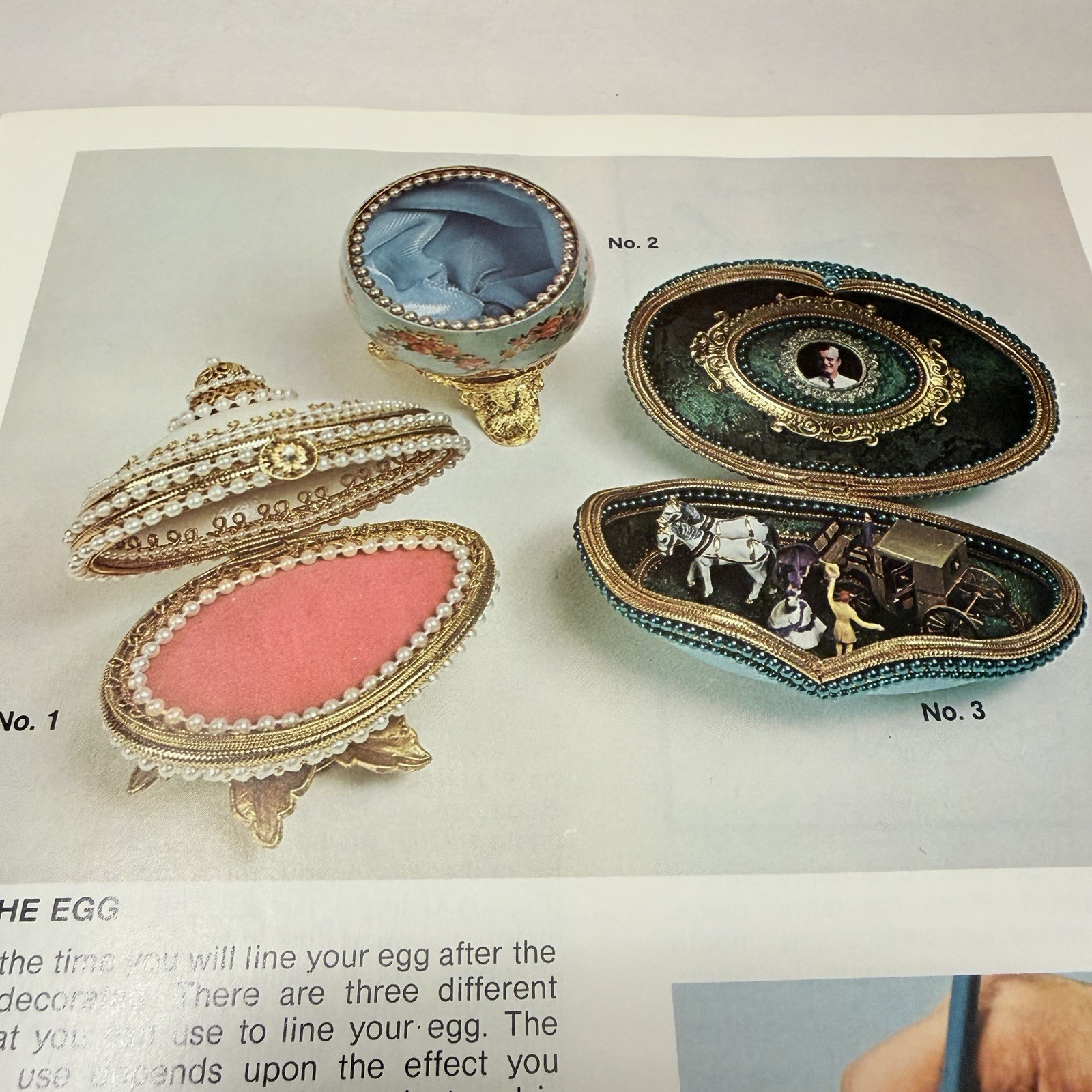 VTG Egg Eggeury You Can Create Exquisite Eggs Instruction Manual Book MCM Decor