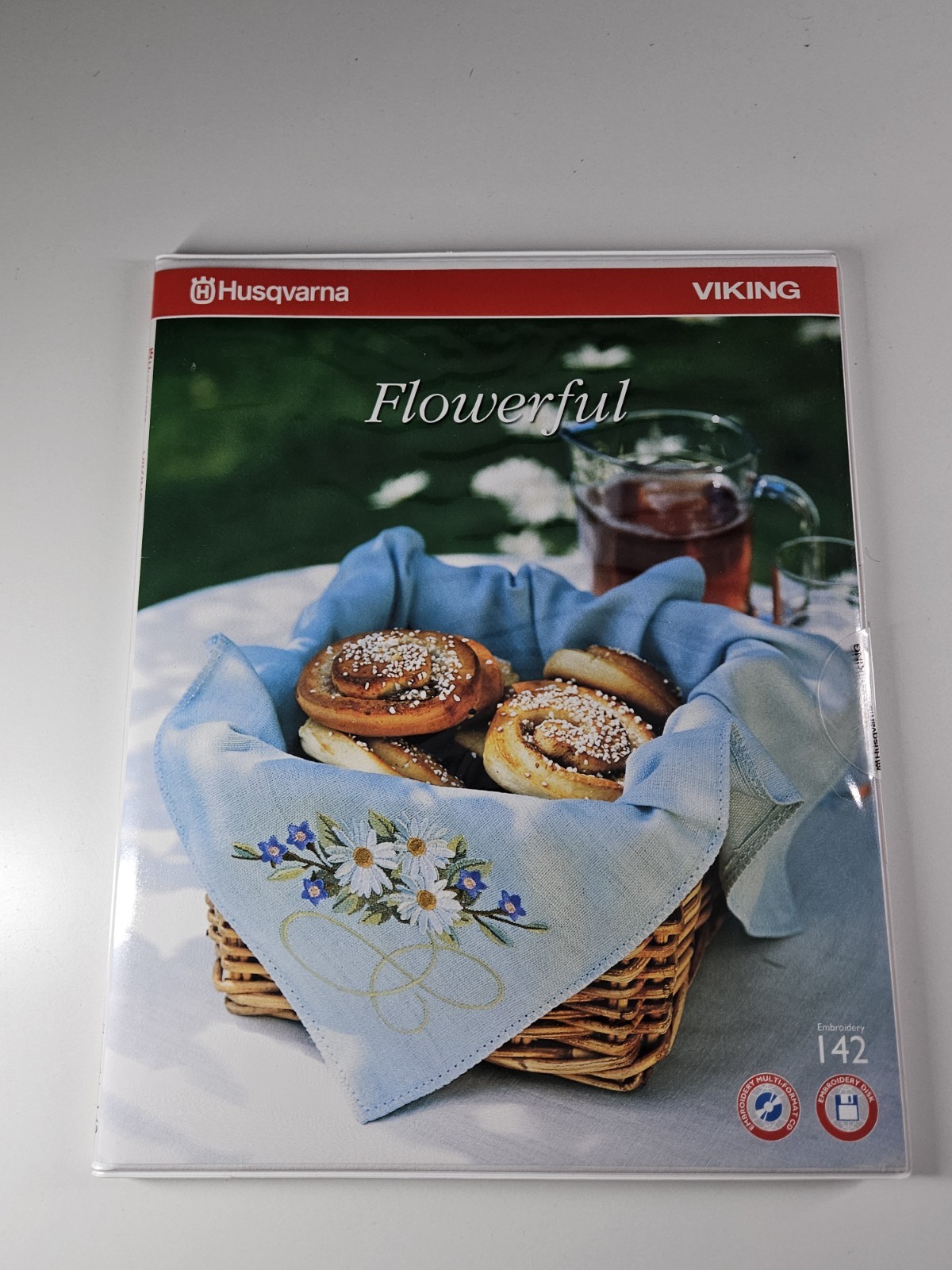 Hasqvarna Viking Disk And CD Book Set Flowerful & Treasured Memories 140 142