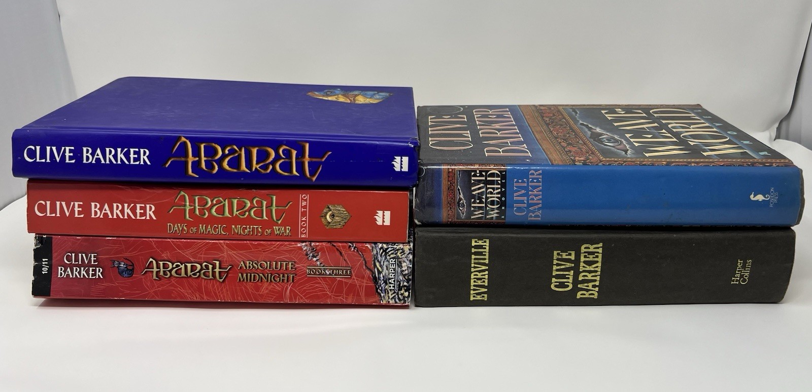 Clive Barker Abarat, Weave World, Everville Book Lot ARC HC Softcover Mixed Lot