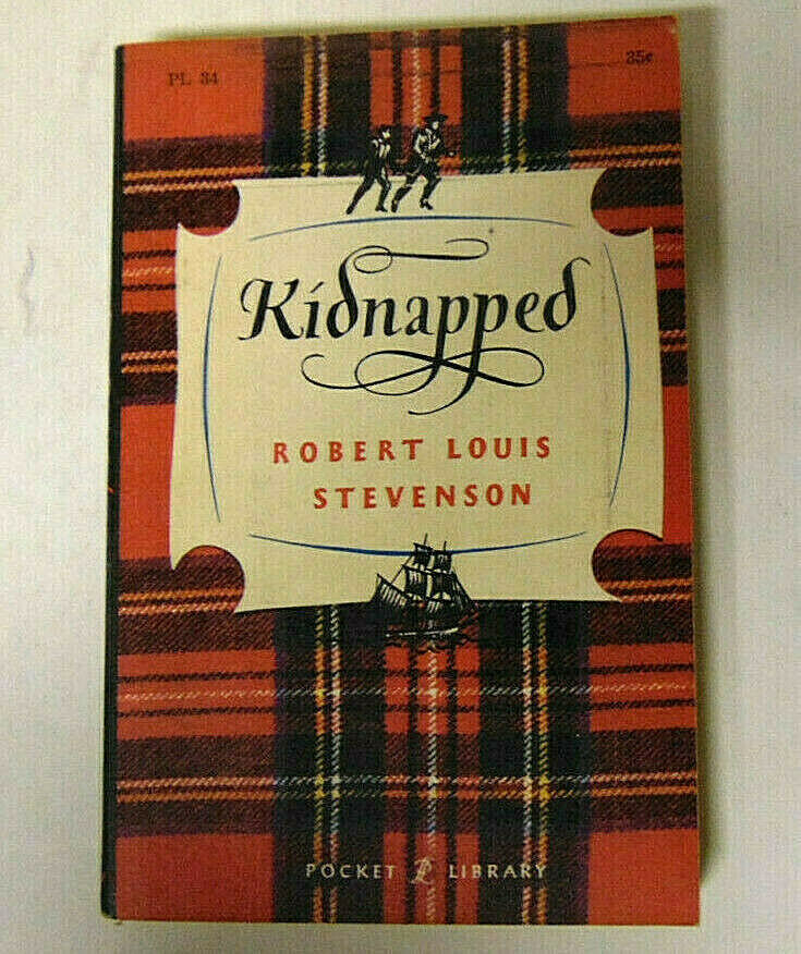 Robert Louis Stevenson KIDNAPPED 1958 Pocket Library Paperback Book 2nd Printing