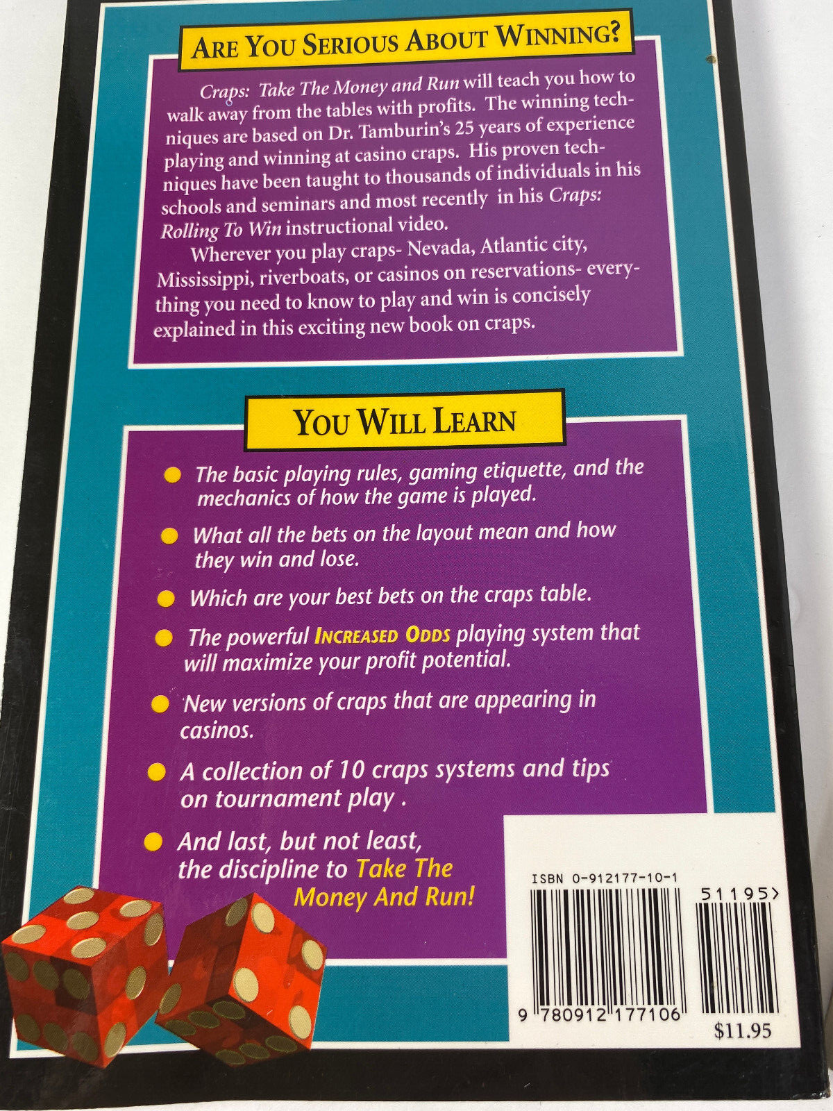 Set of 3 Books on Playing Craps and Winning by Various Authors