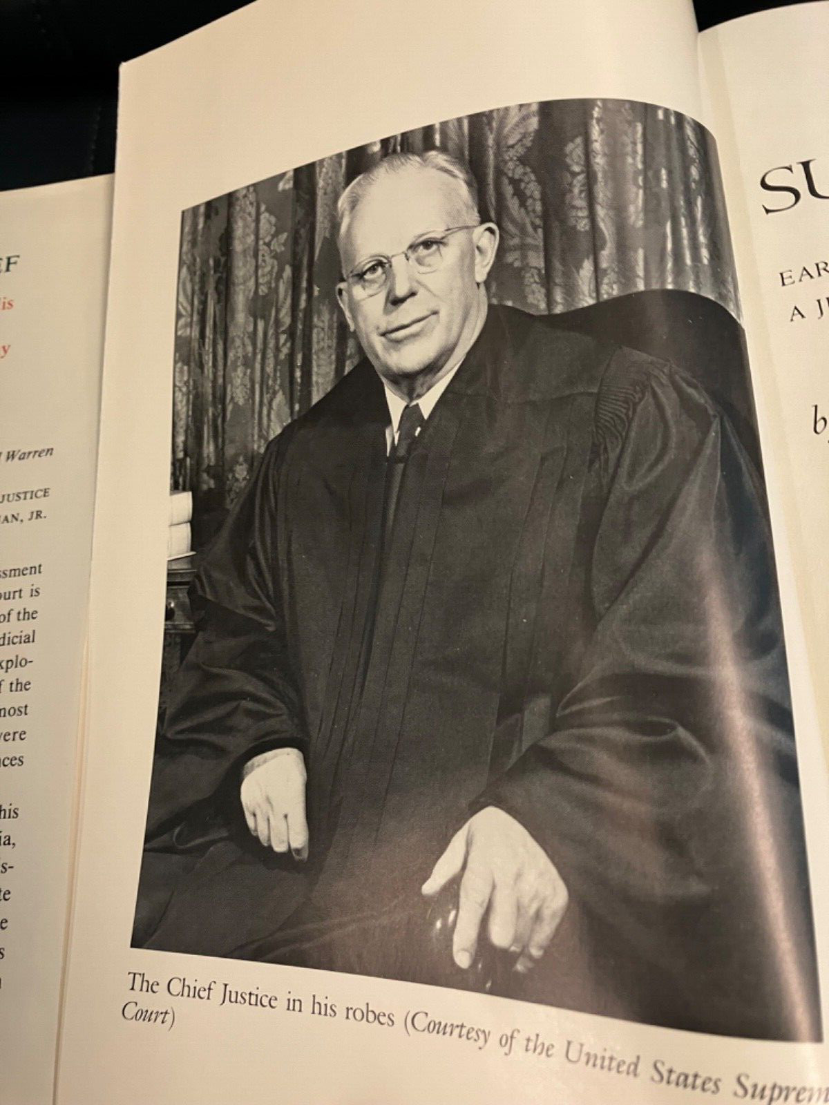 Super Chief: Earl Warren and Court Hardcover book dust jacket Schwartz legal