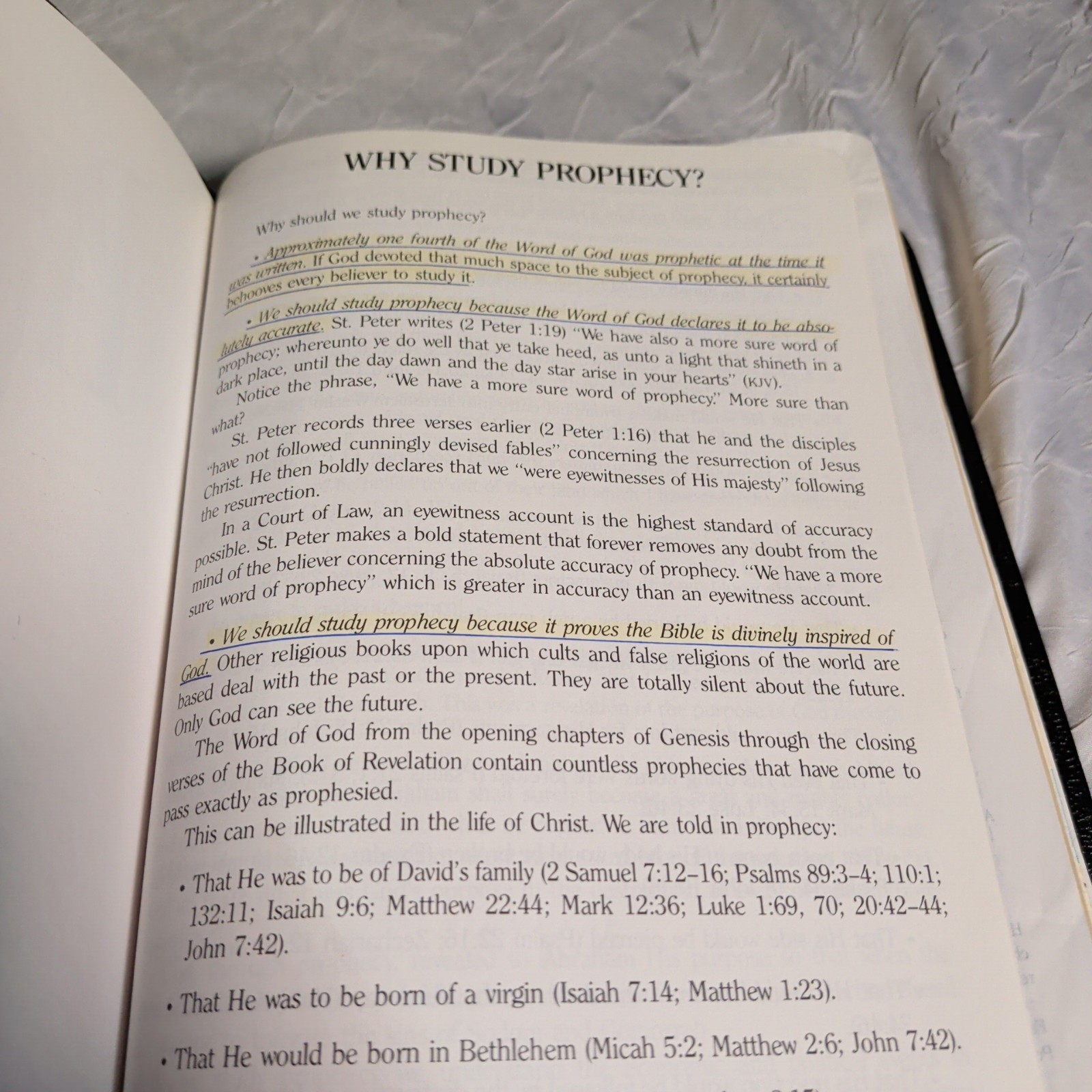 Prophecy Study Bible John Hagee NKJV 1997 Black Bonded Leather Marginalia Notes