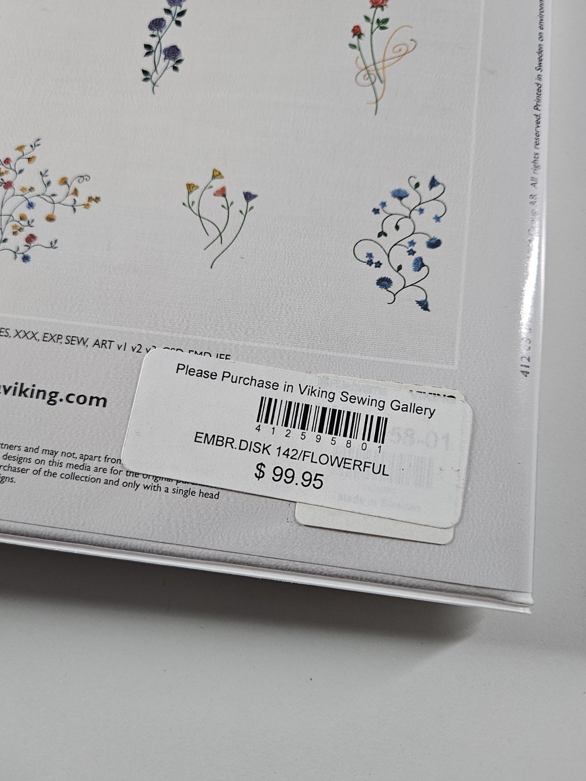 Hasqvarna Viking Disk And CD Book Set Flowerful & Treasured Memories 140 142