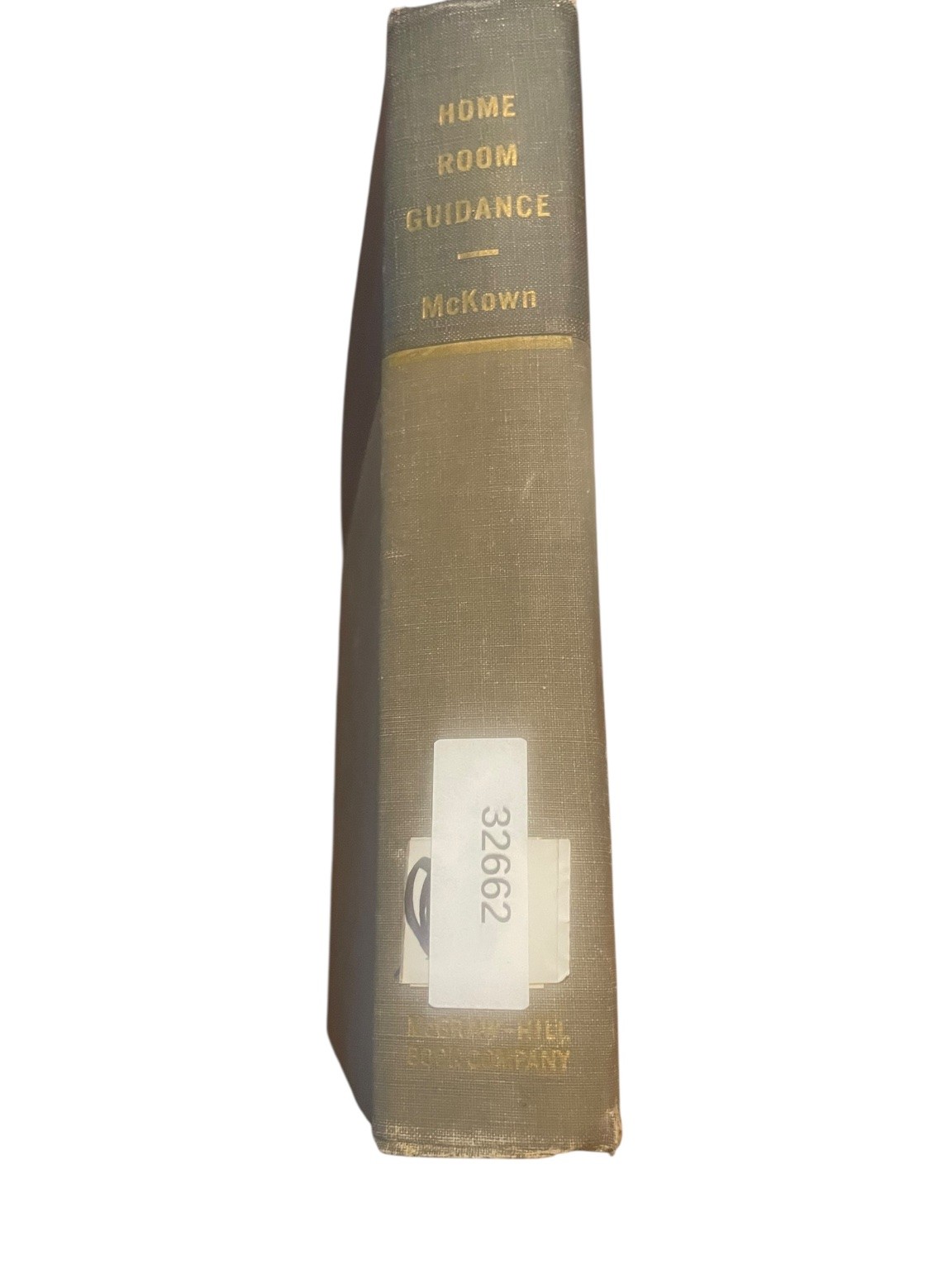 Home Room Guidance Harry C. McKown 1946 2nd Edition Education McGraw-Hill