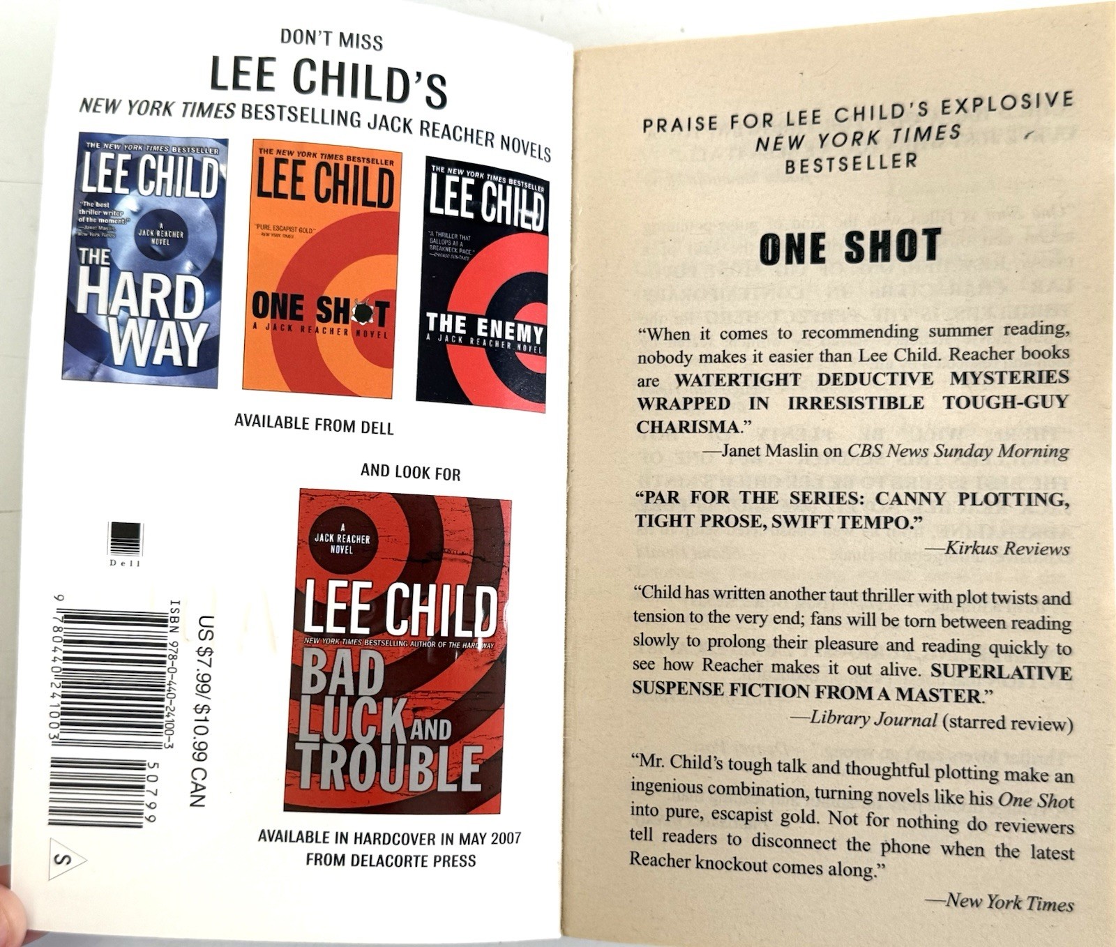 Jack Reacher Ser.: Persuader : A Jack Reacher Novel by Lee Child (2009, Mass…