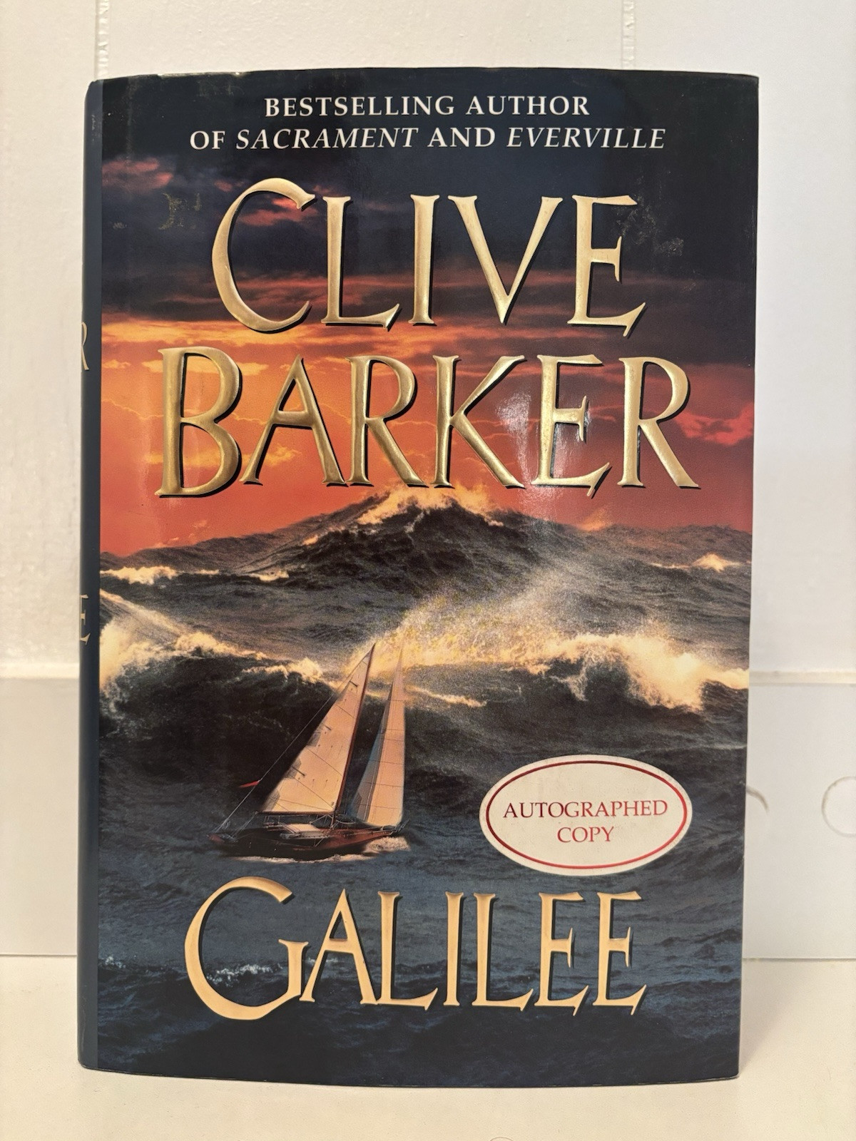 Signed Clive Barker Galilee First Edition Autographed Horror Occult Hellraiser
