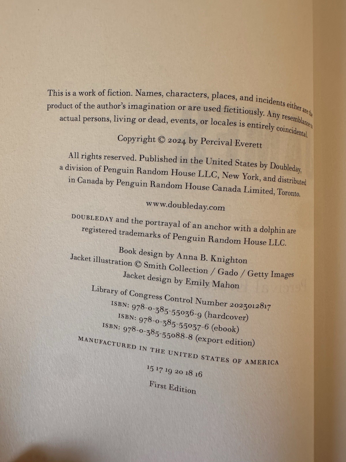 James A Novel Percival Everett Hardcover