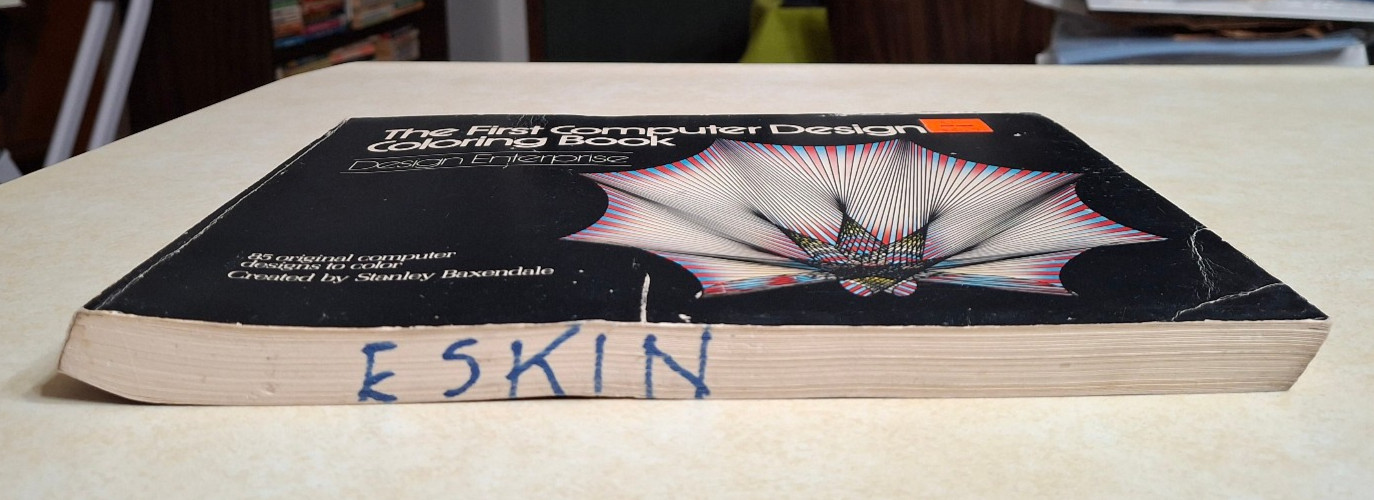 The First Computer Design Coloring Book Stanley Baxendale Vintage 1970s UNUSED