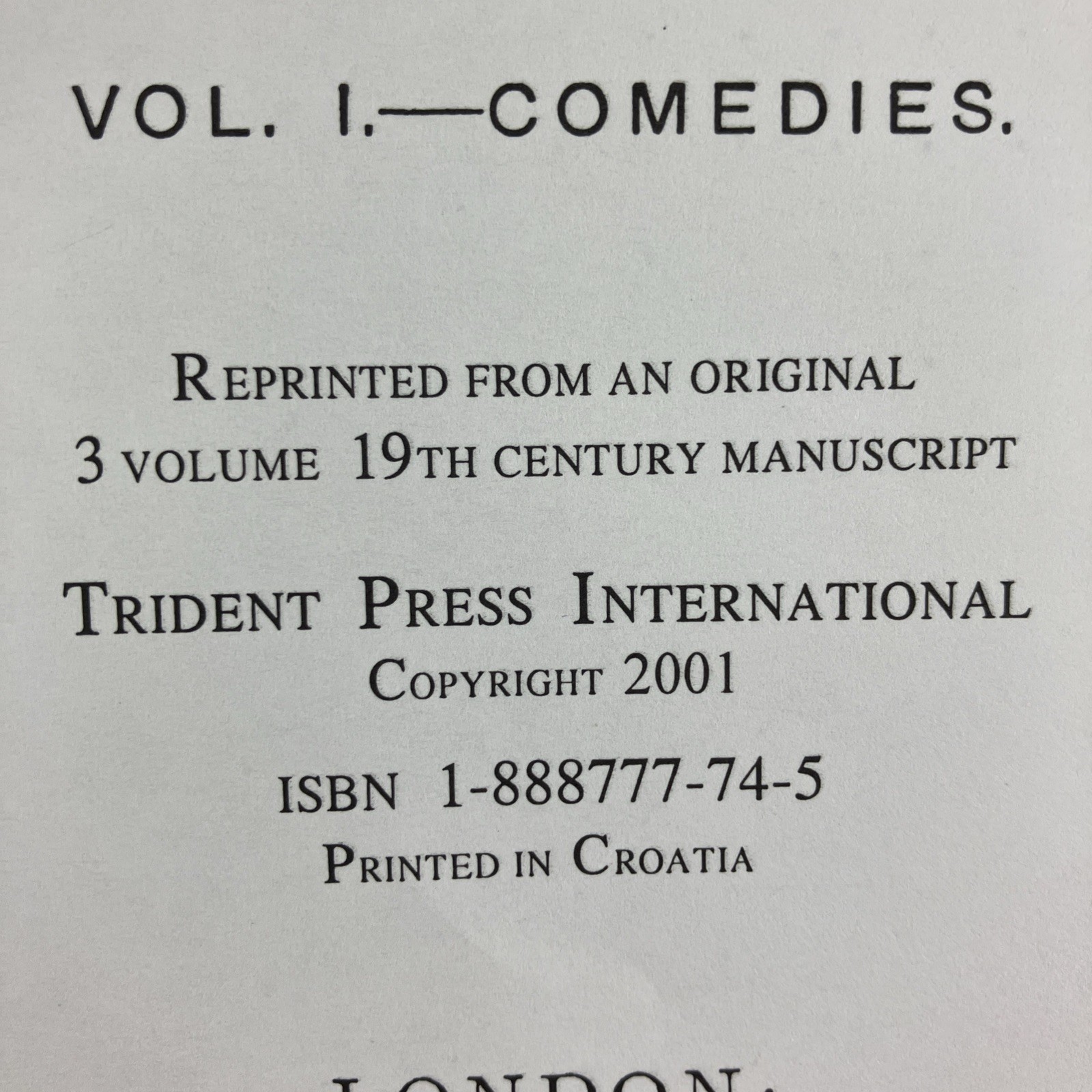 Trident Press Library Shakespeare Millennium Edition Comedies Tragedies Large
