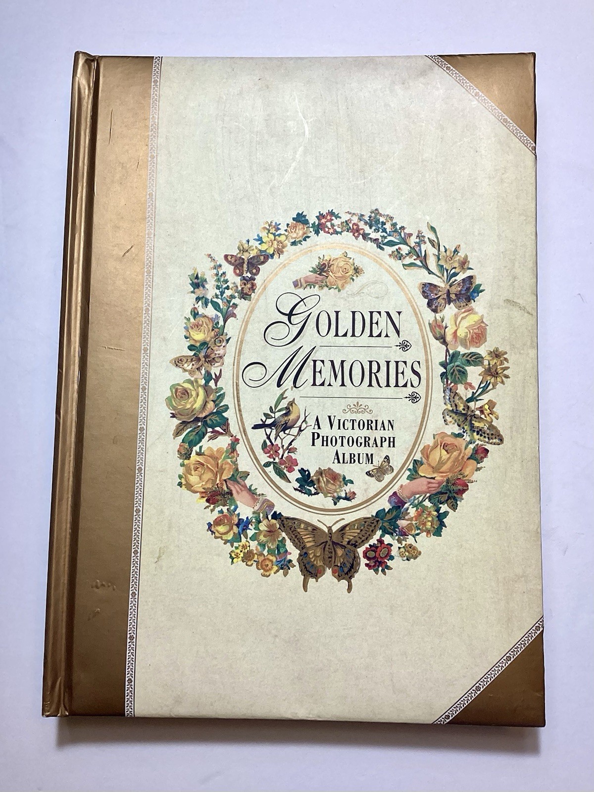 Golden Memories A Victorian Style Photograph Album Book Vintage 2000 Cottagecore