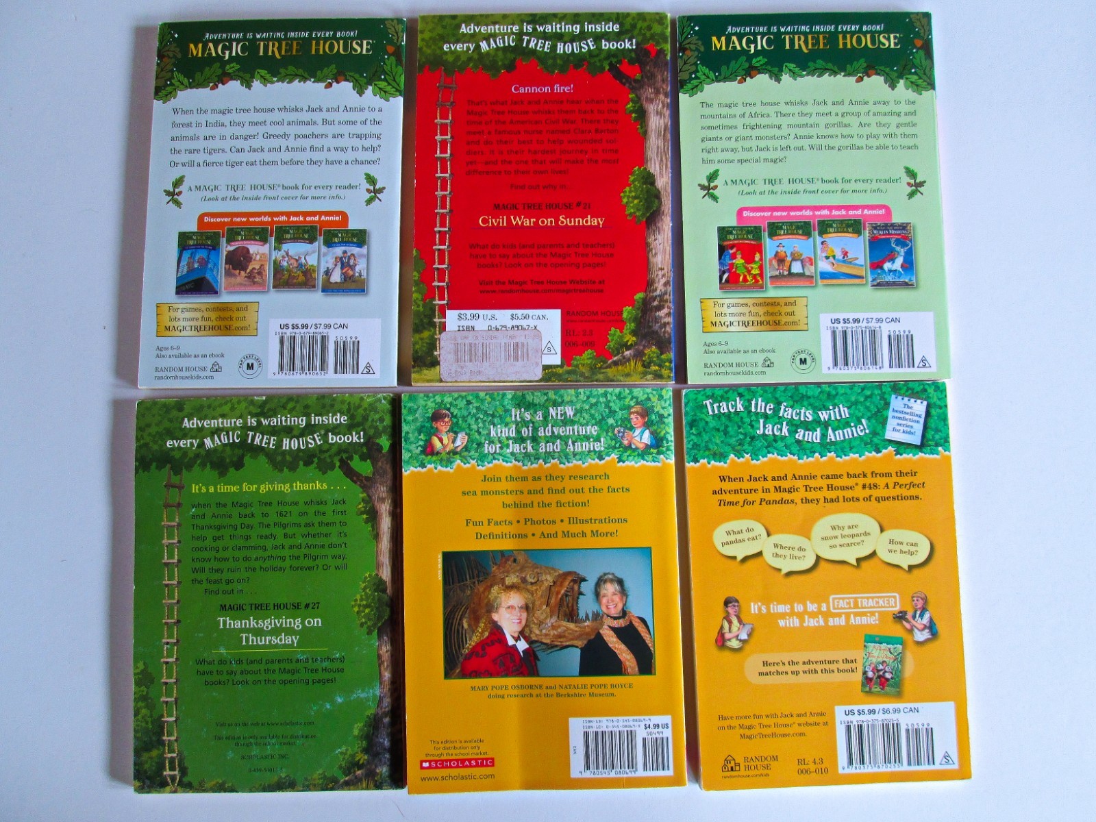 Magic Tree House Book Lot of 17, Mary Pope Osborne, PB HC Mix, 1990s-2010s