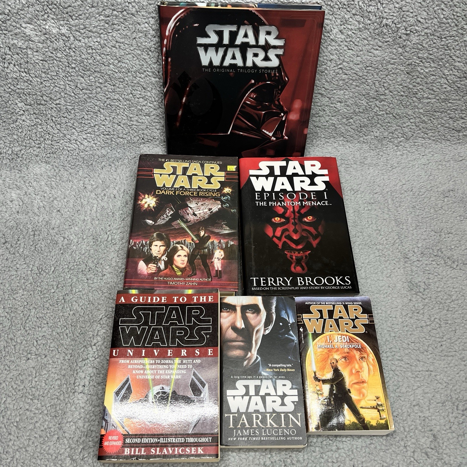 Star Wars Books Mixed Lot of 6 Books Hardcover, Paperback, 90s, 2010s See Titles