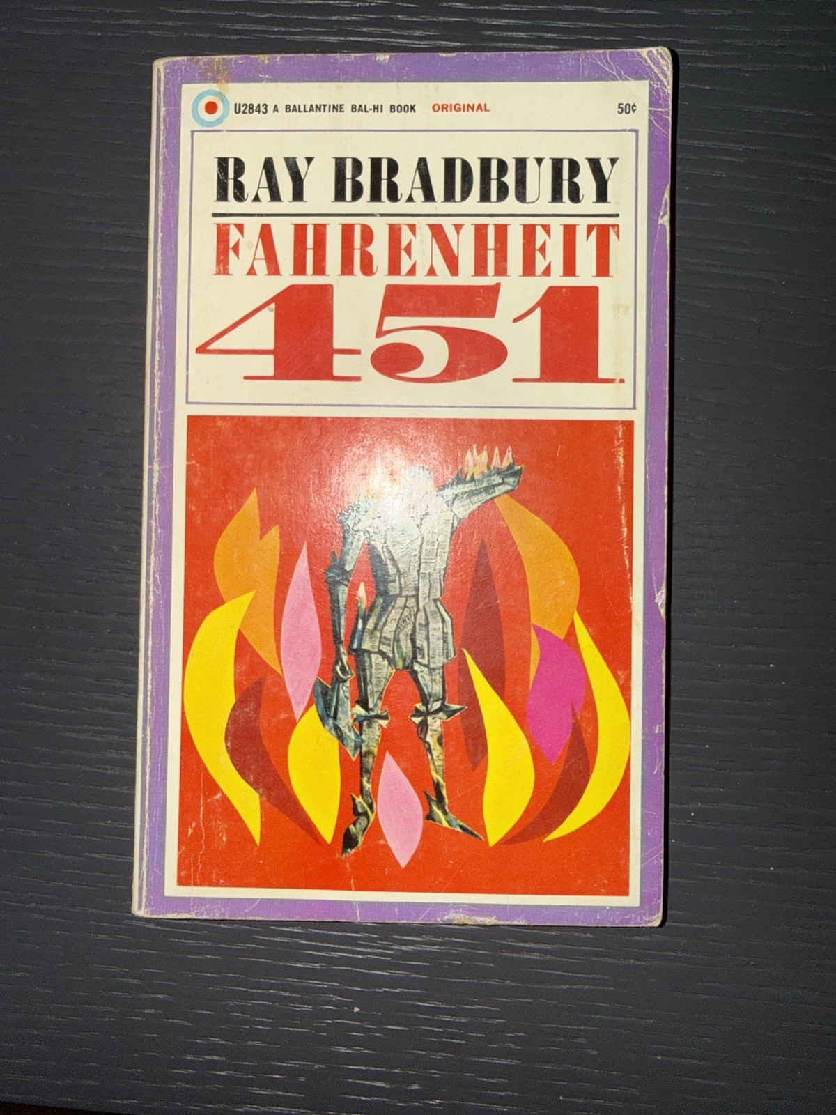 Ray Bradbury Fahrenheit 451 Ballantine PB 1967 First Bal-Hi Illus Inscribed