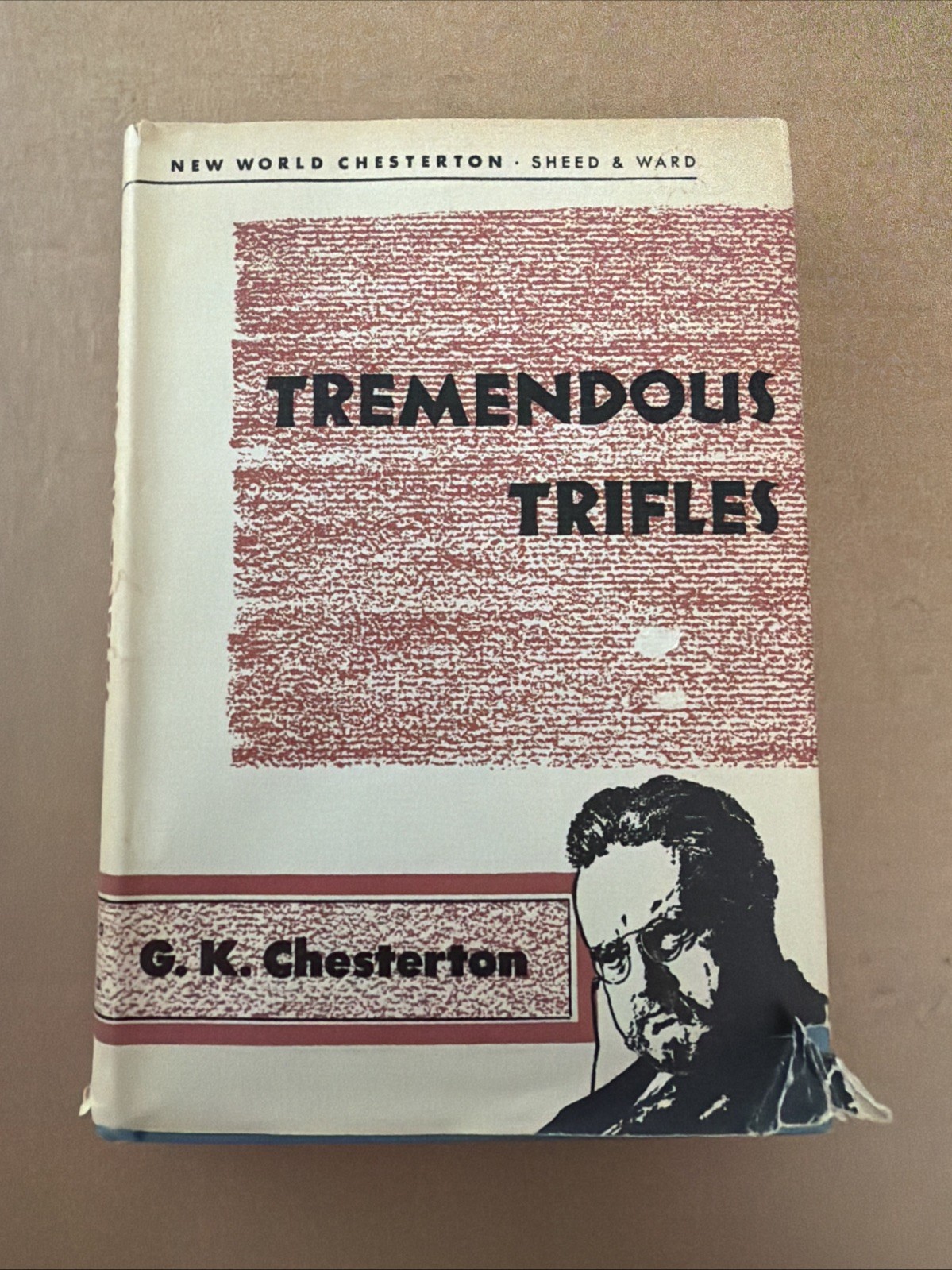 Tremendous Trifles Book 1955 Hardcover G.K. Chesterton New World Sheed Ward