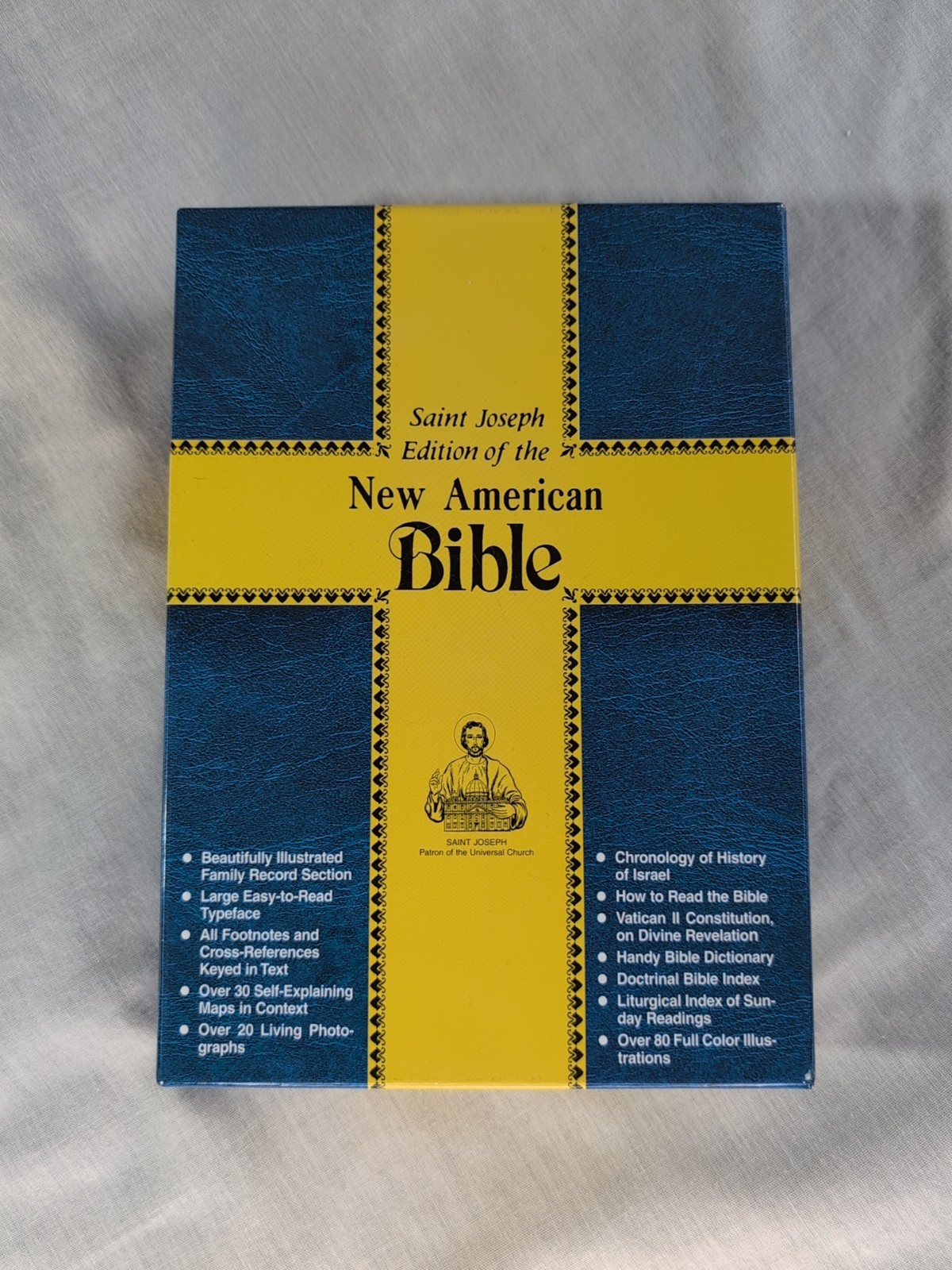 New American Bible Saint Joseph Edition White Bonded Leather Gold Edges 609/13W