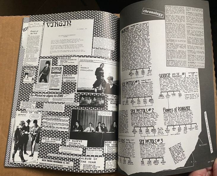 Sex Pistols File Book 1995 Ray Stevenson Photos, Stories, Clippings, Punk Rock
