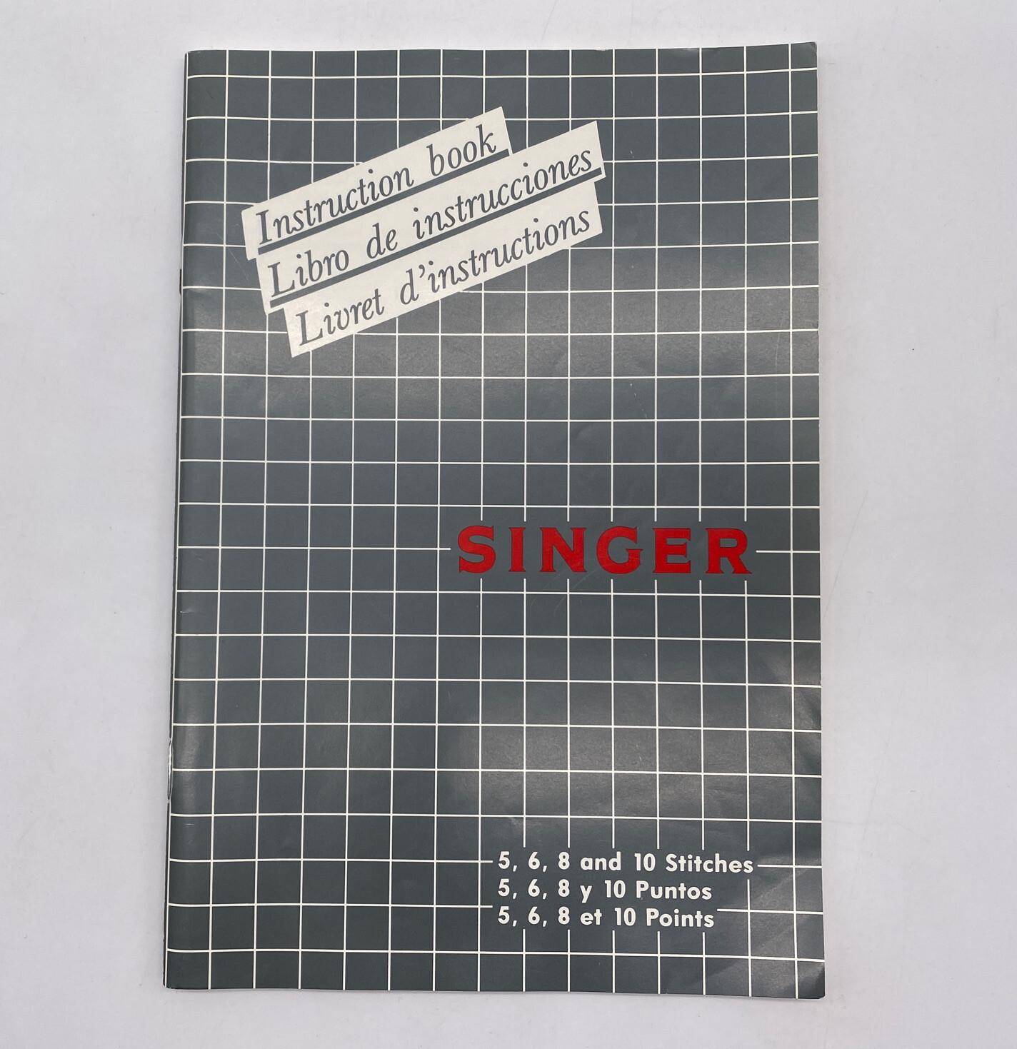 1994 Singer Sewing Machine Instruction Book Owners Manual Paperback