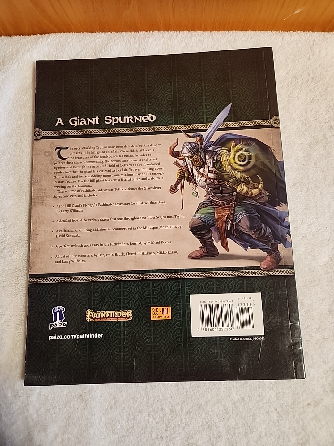 Pathfinder Adventure Path Giantslayer The Hill Giants Pledge SC