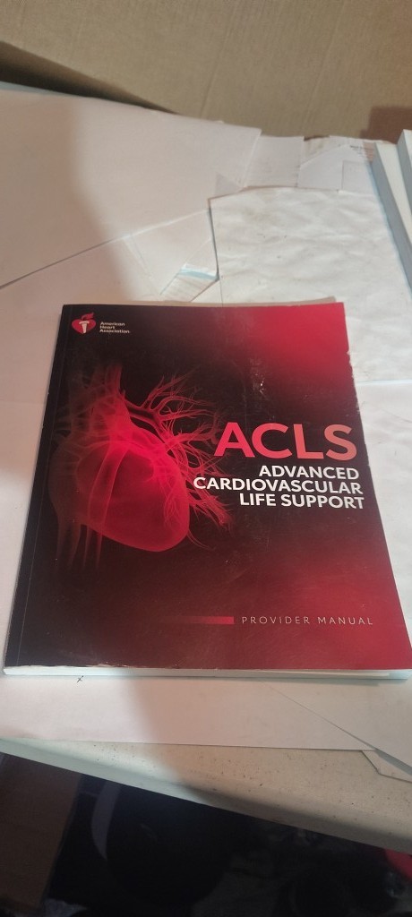 ACLS PROVIDER MANUAL book 2020 AHA w/ PALS fold out reference card