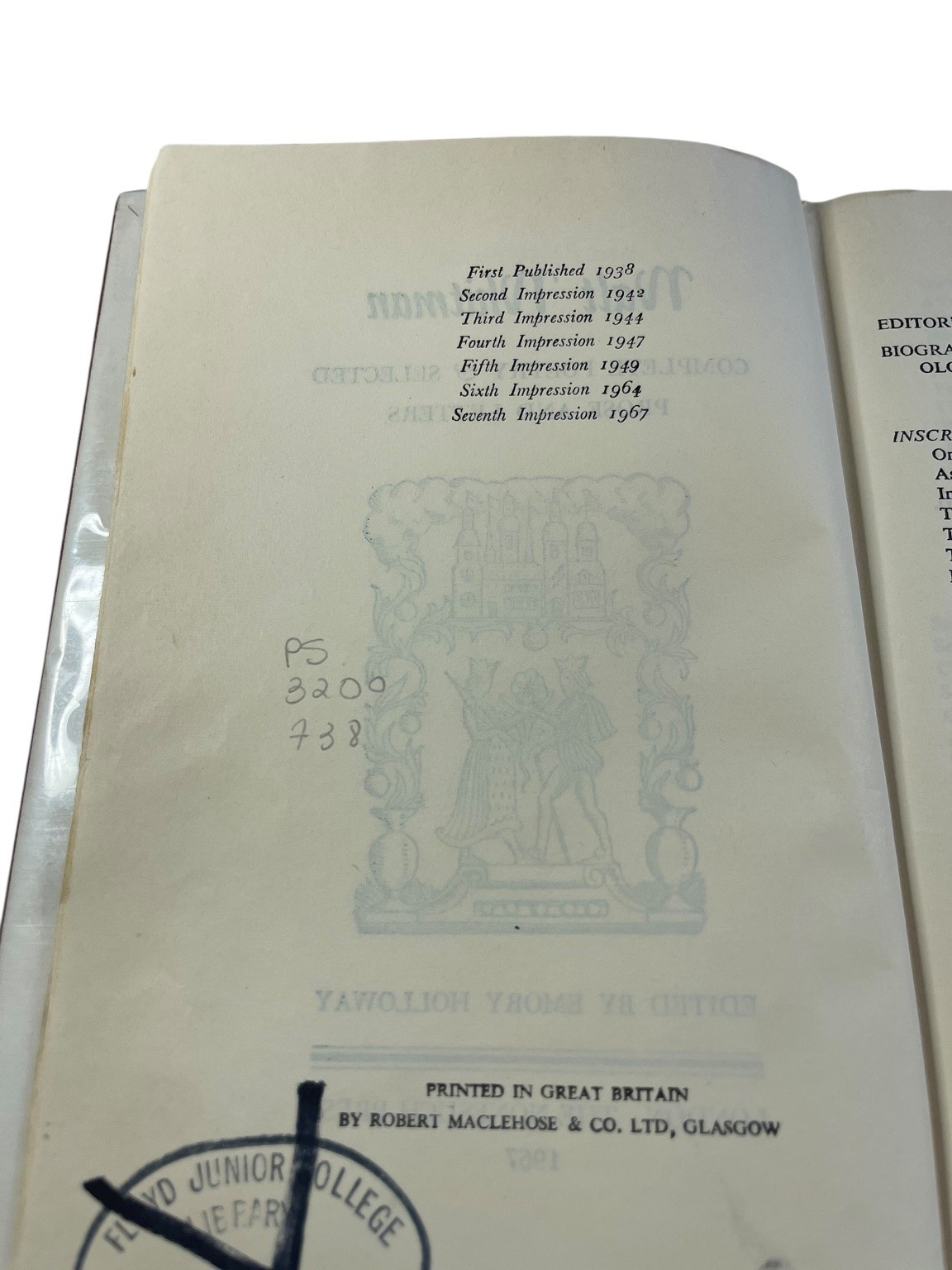 Walt Whitman: Complete Poetry & Prose 1967 Nonesuch Press Hardcover