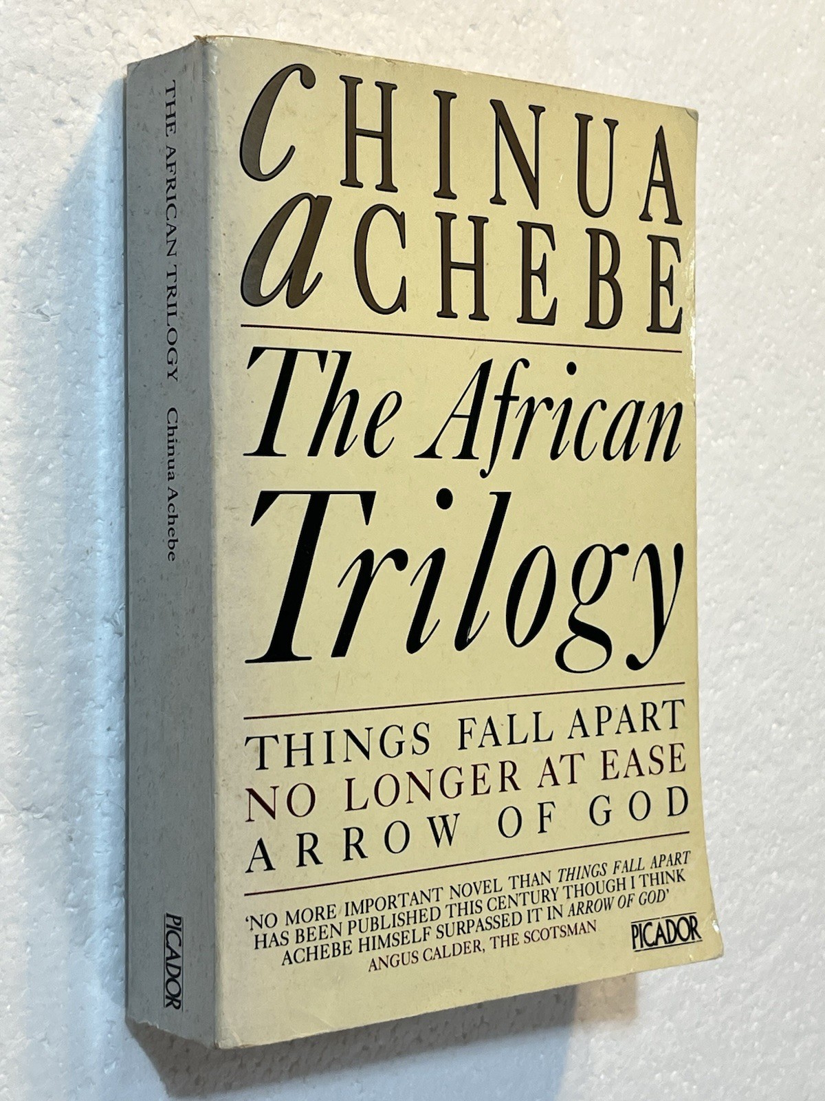 The African Trilogy by Chinua Achebe (1988 Picador/Pan UK Trade PB) Things Fall