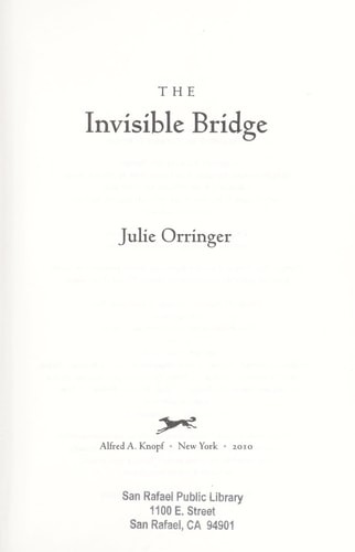 The Invisible Bridge, Orringer, Julie, Good Book
