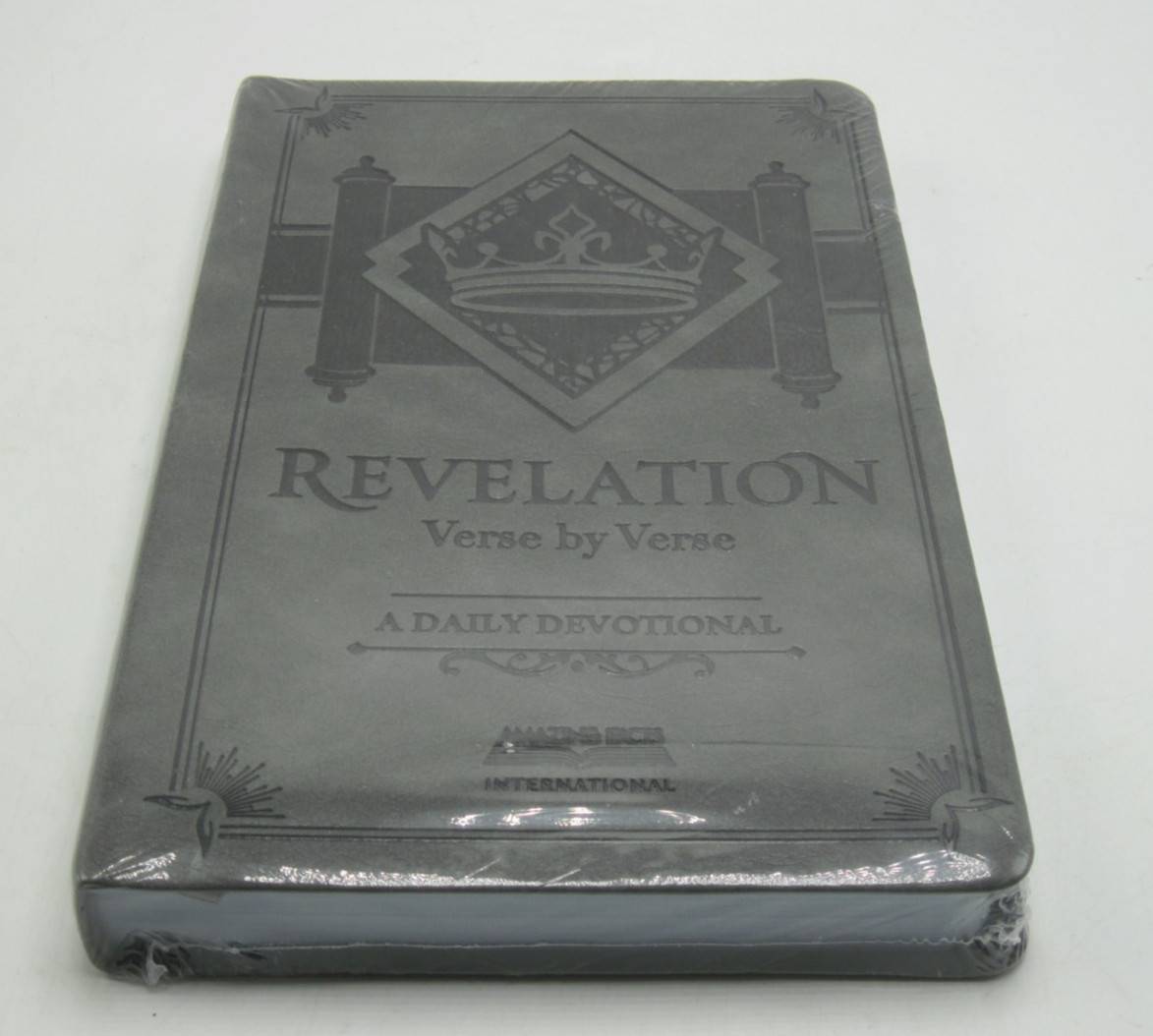 Revelation Verse by Verse A Daily Devotional Leathersoft Grey New