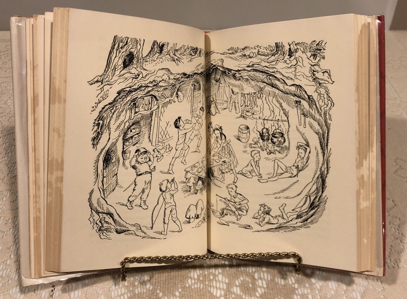 Peter Pan By J.M. Barrie , 1950 Hardcover/Dust Jacket, Charles Scribner’s Sons