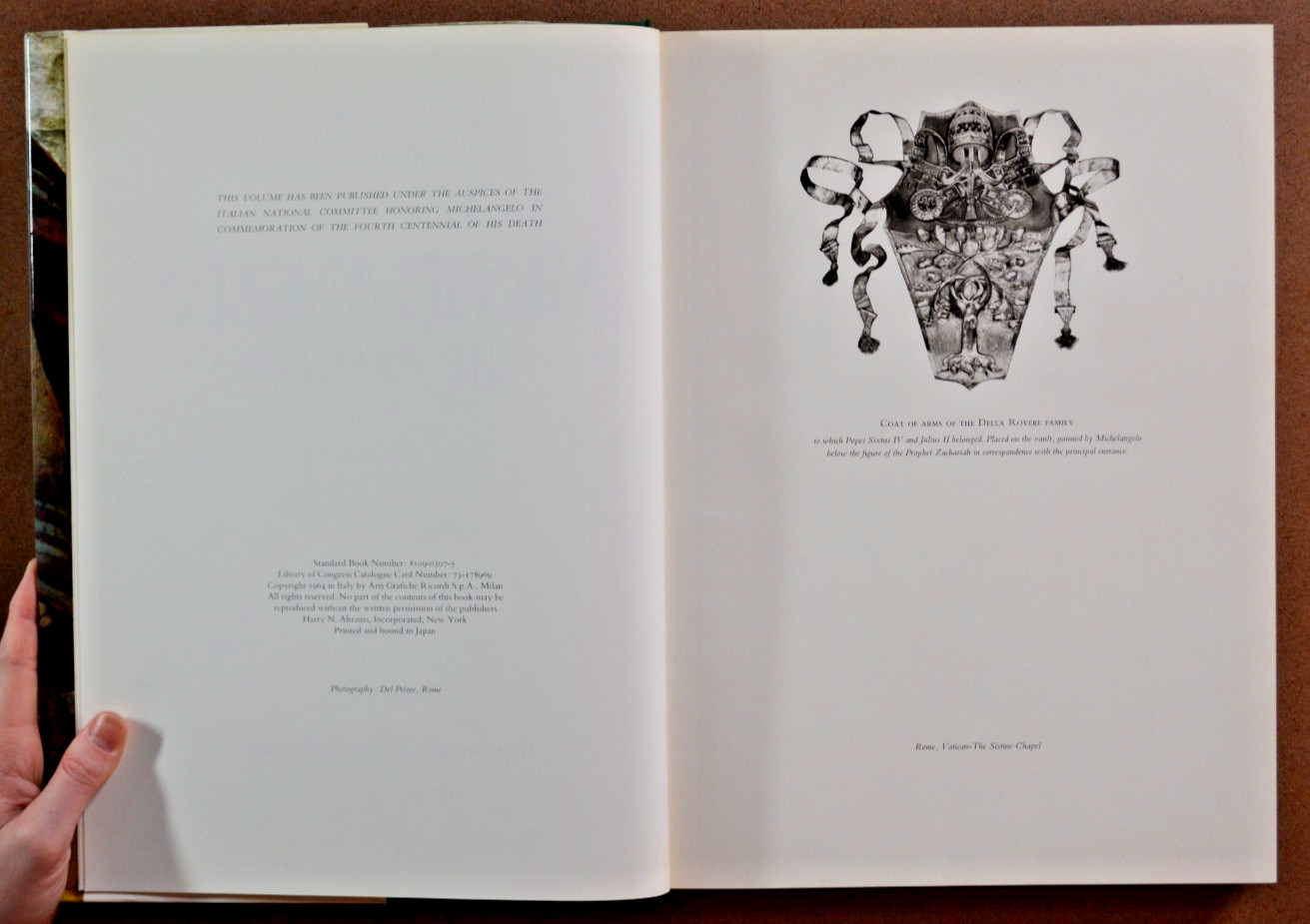 Michelangelo The Painter Hardcover 1964 Large Coffee Table 14×10 in. hardcover