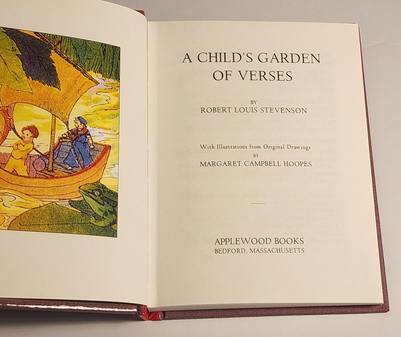 A Child’s Garden of Verses Robert louis Stevenson Applewood books