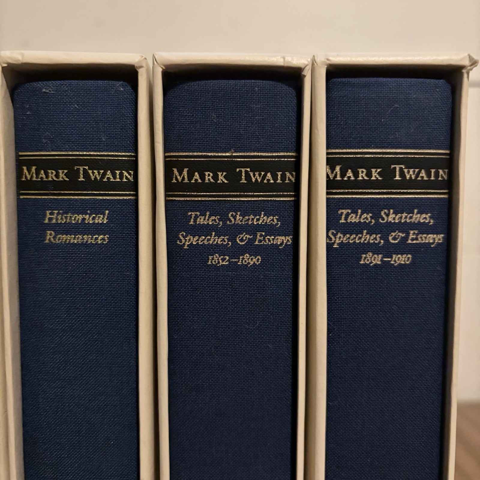 Library of America Mark Twain 6 Vol Set First Printings w/ Slipcases HC LOT