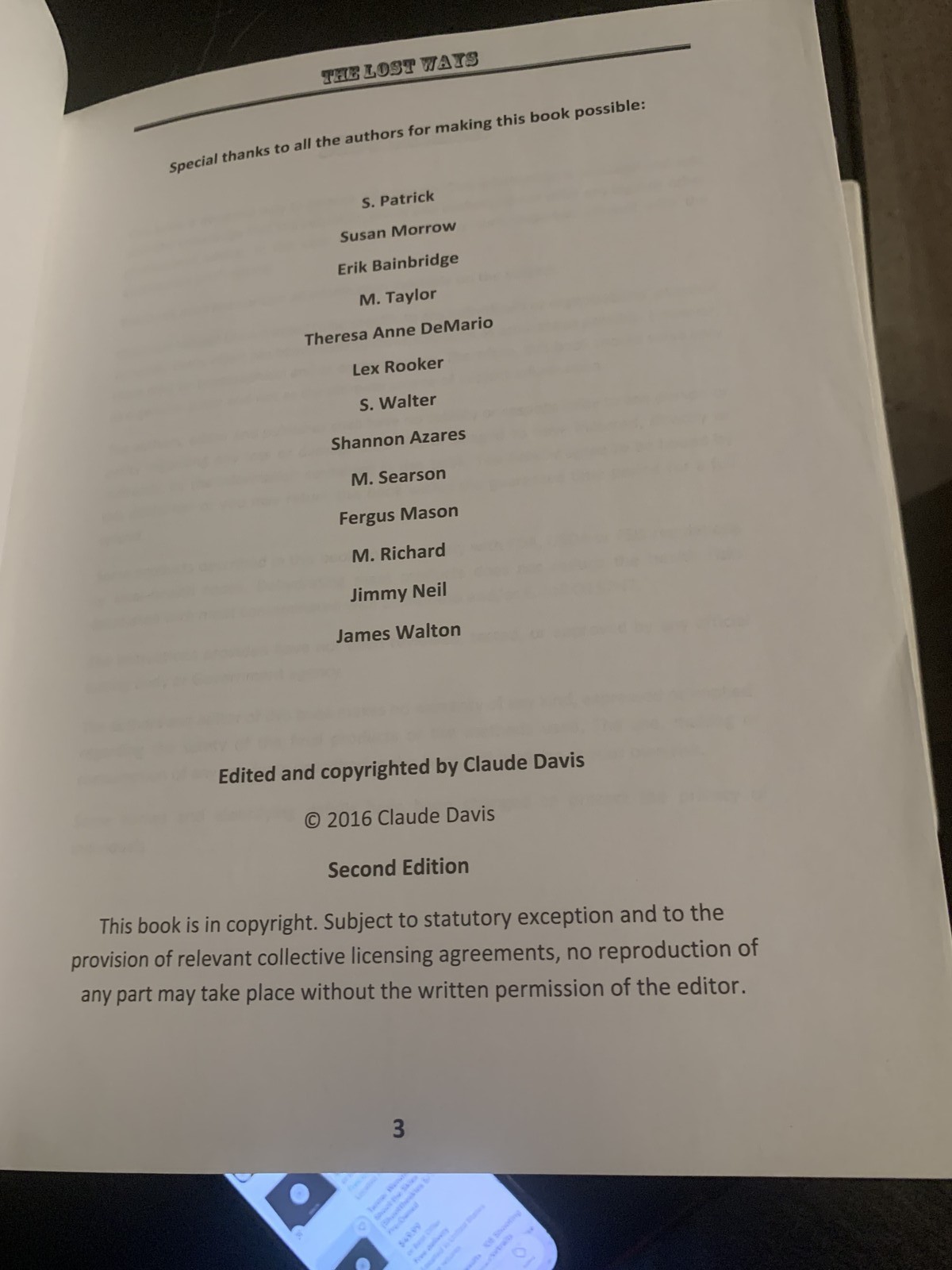 The Lost Ways by Claude Davis – Second Edition – Survival & Homesteading Guide