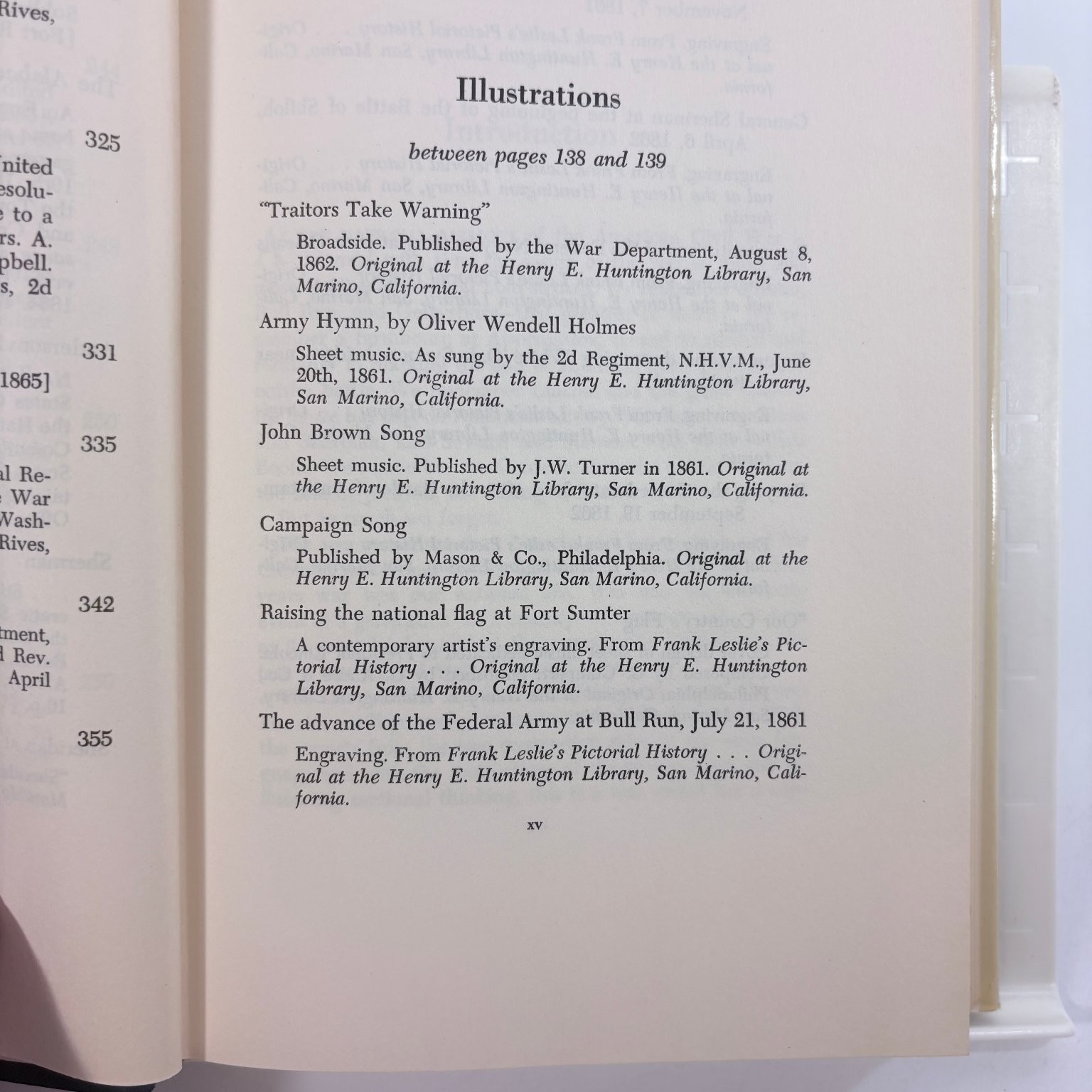 The Union Reader Richard B. Harwell 1958 First Edition Civil War History