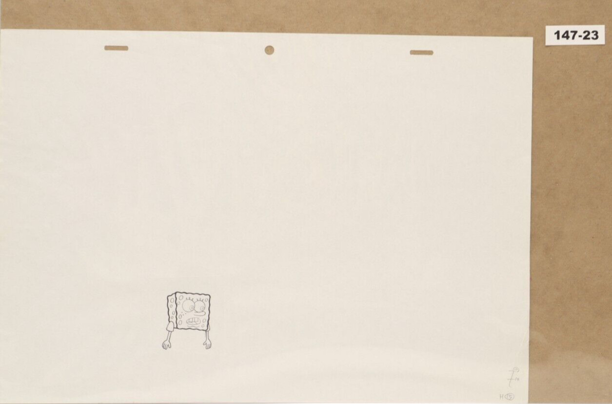 SpongeBob Original Production Drawing 147-23 – Used Condition