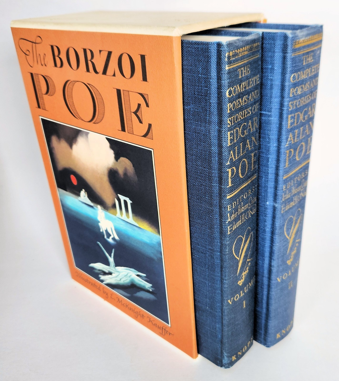 The Borzoi Poe Edgar Allan Poe Complete Poems and Stories 2 Volume Set Slipcase