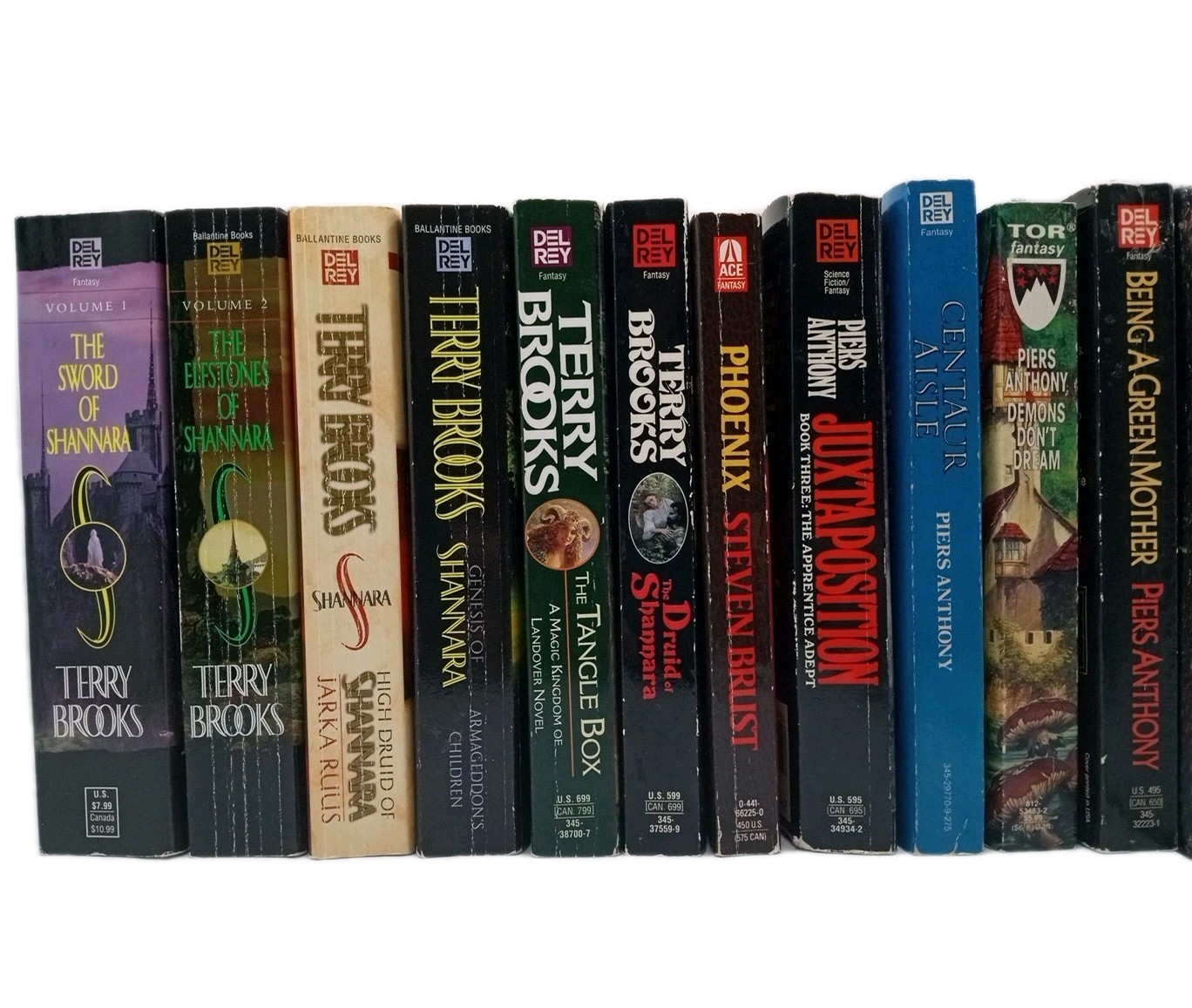 11-Book Fantasy Lot by Terry Brooks, Piers Anthony & Steven Brust Shannara