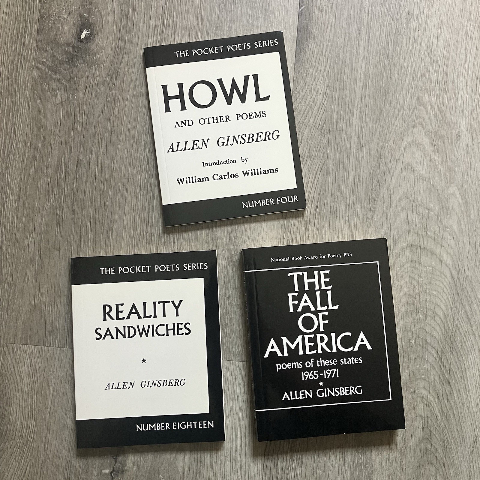 Allen Ginsberg Lot – Howl + Reality Sandwiches + Fall Of America