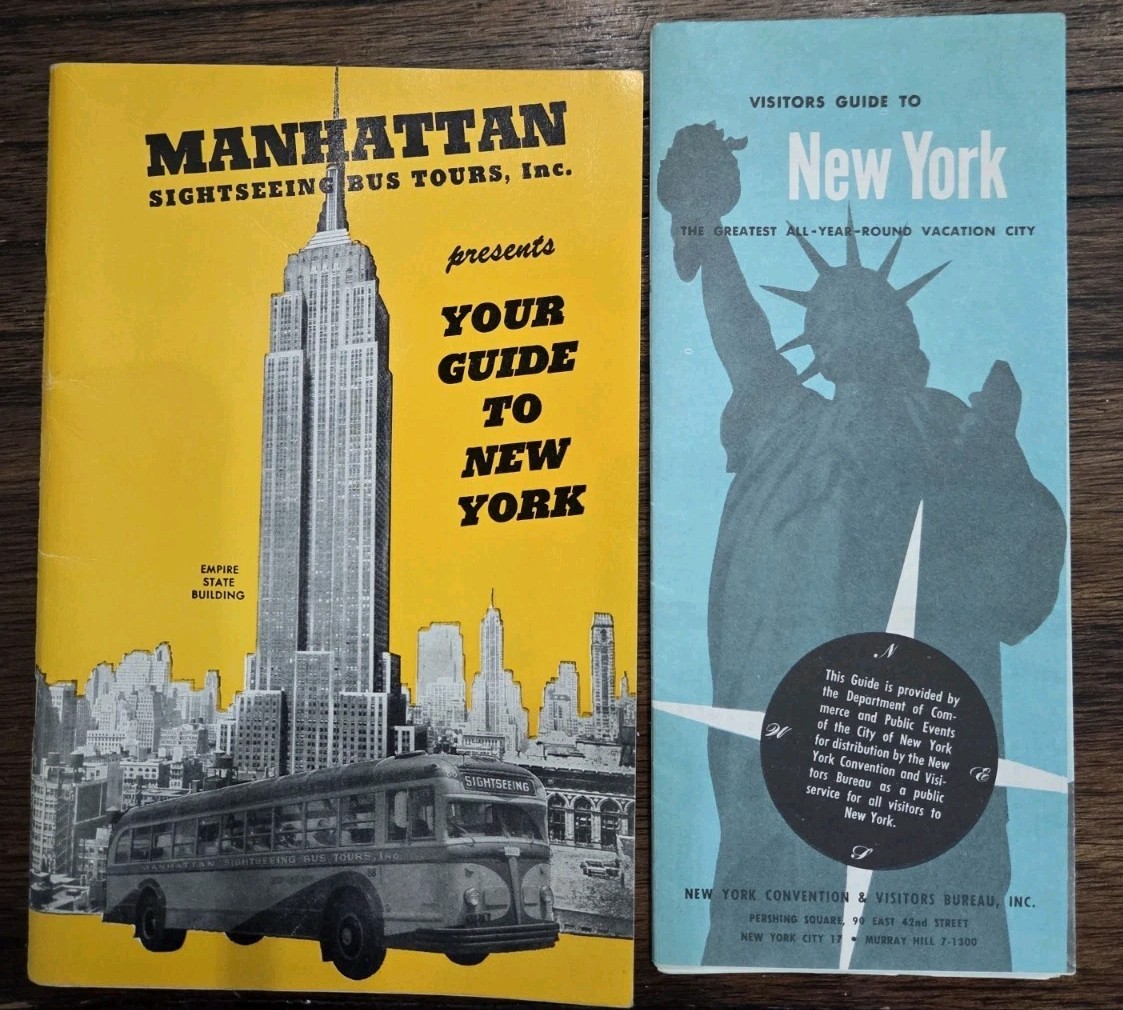 Bernard Publications Your Guide to New York 1956 And 1960 New YorK City Map